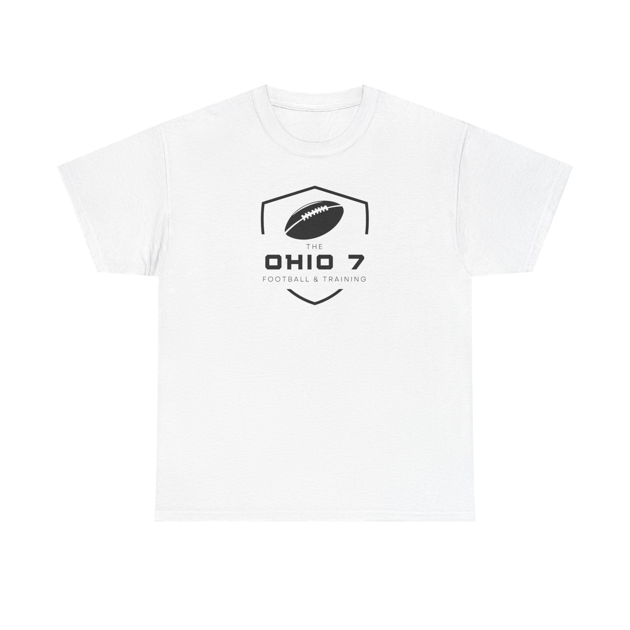 Adult Unisex The Ohio 7 Black Logo Short Sleeve Gildan Heavy Tee