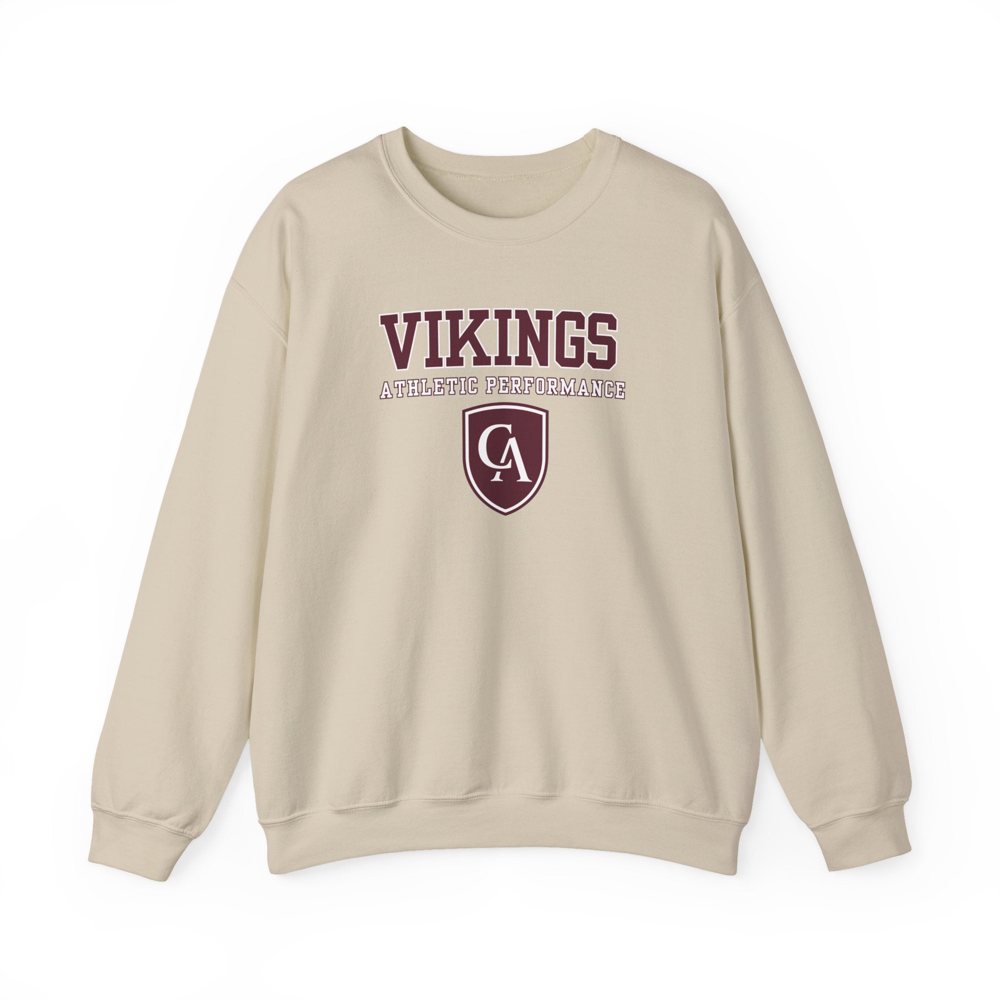 Adult Unisex Columbus Academy Vikings Athletic Performance Graphic Gildan Heavy Blend Sweatshirt