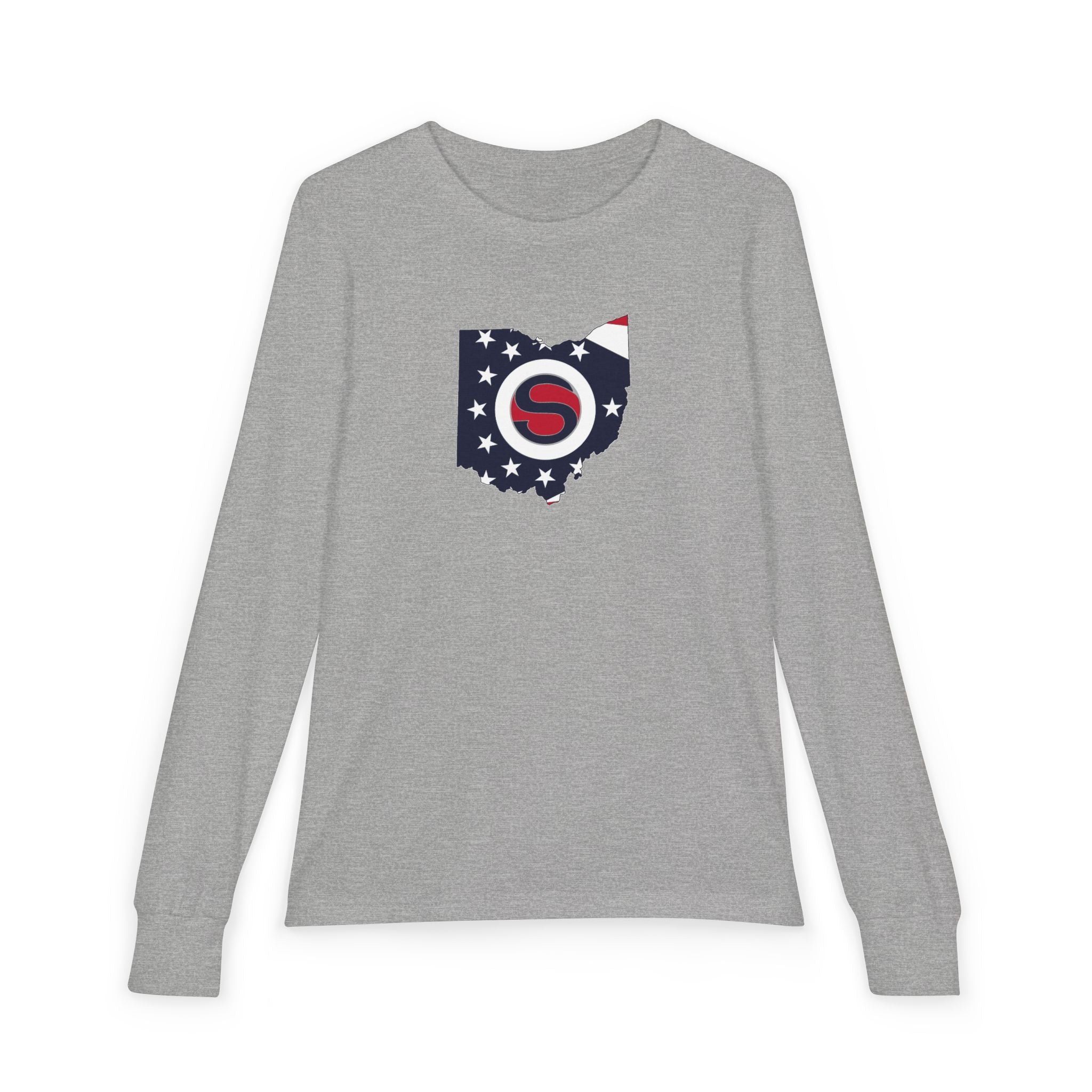 Youth Stingers Softball State Logo Graphic Bella + Canvas Long Sleeve Soft Tee