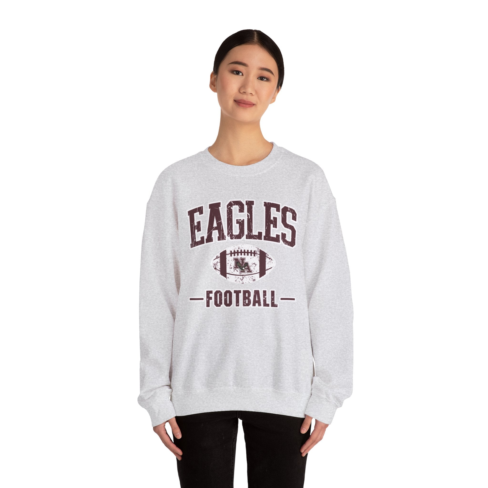 Adult Unisex Eagles Football Vintage Distressed Graphic Sweatshirt