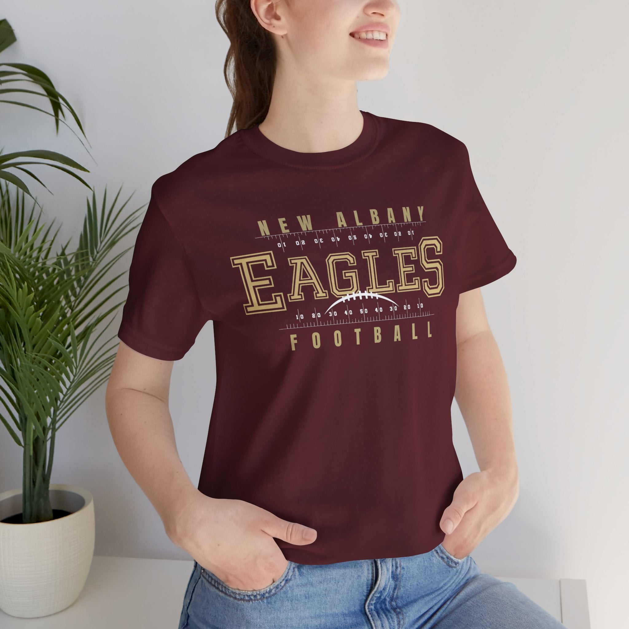Adult Unisex New Albany Defend the Field Graphic Short Sleeve Soft Tee