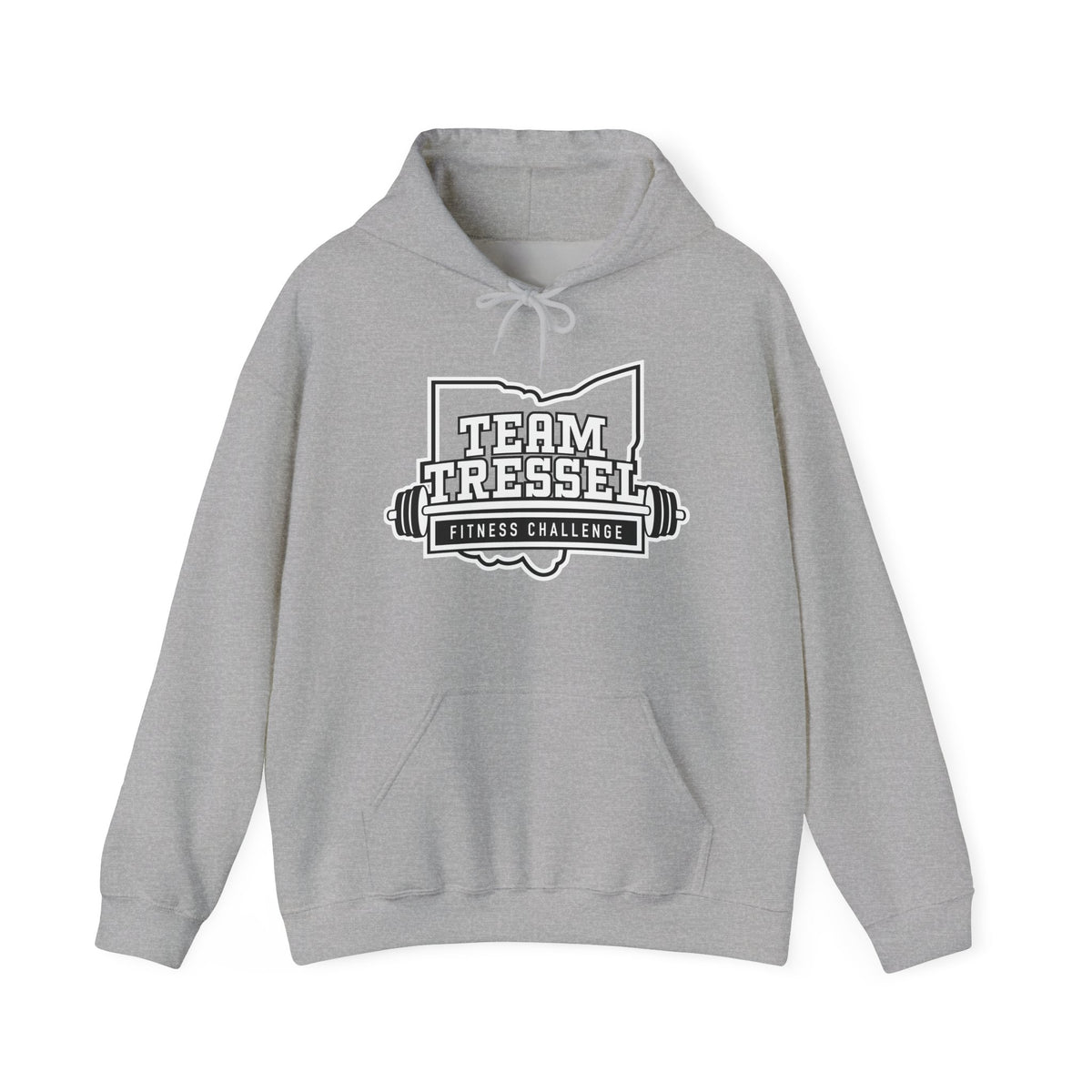 Adult Unisex Team Tressel Fitness Challenge Graphic Hoodie