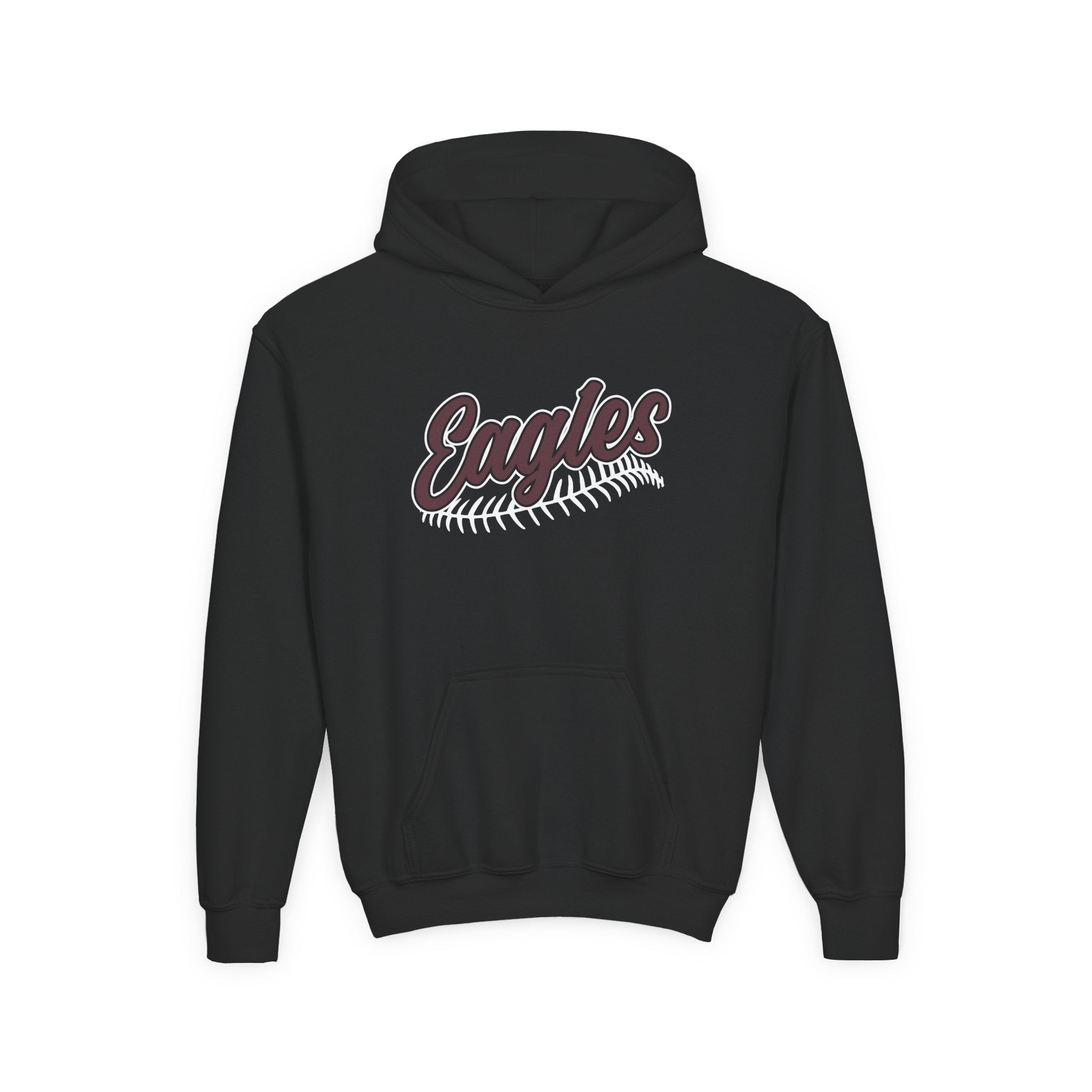 Youth New Albany Script Stitch Eagles Graphic Hoodie