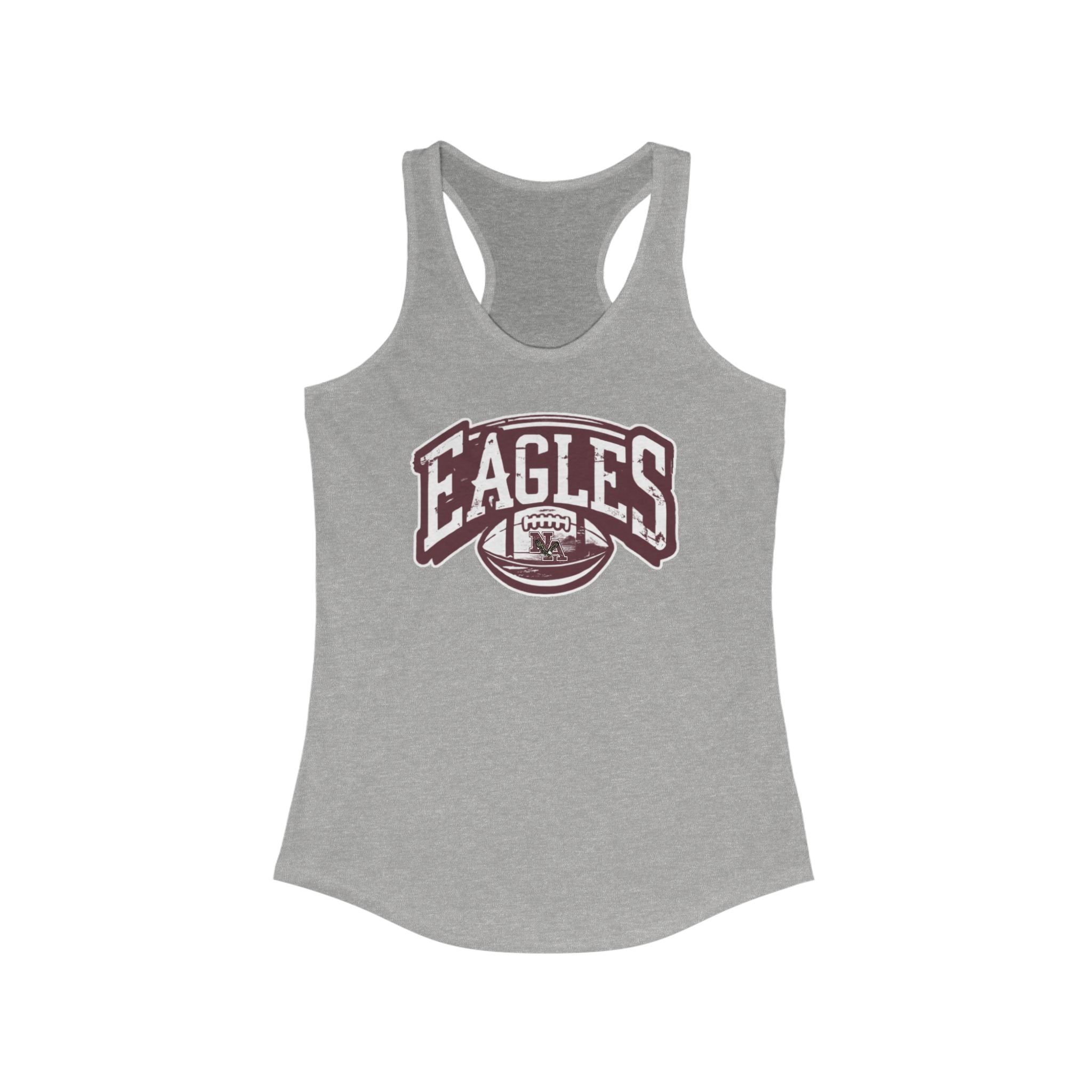 Women's Eagles Football Motion Graphic Racerback Tank