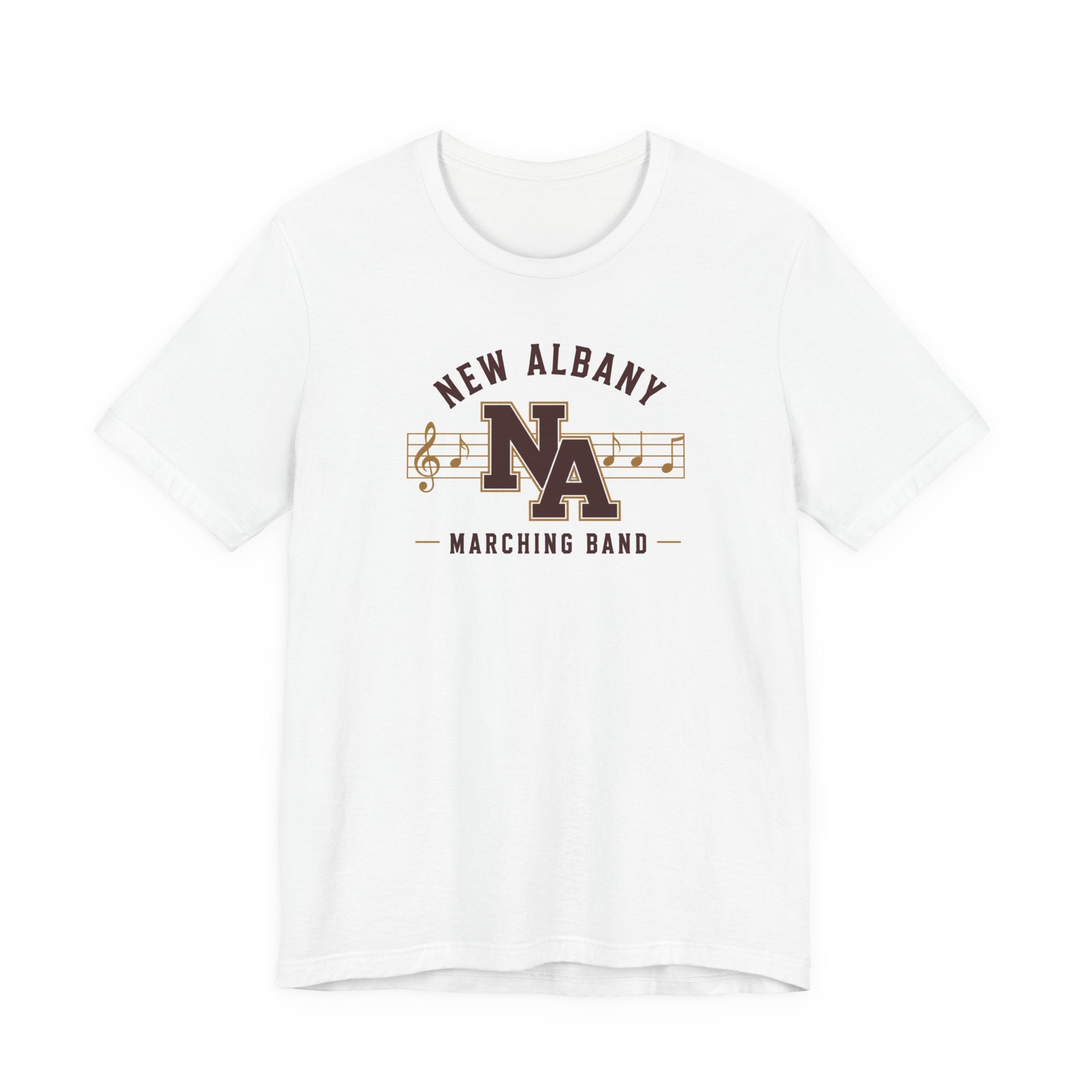 Adult Unisex New Albany Marching Melodies Graphic Short Sleeve Bella + Canvas Soft Tee