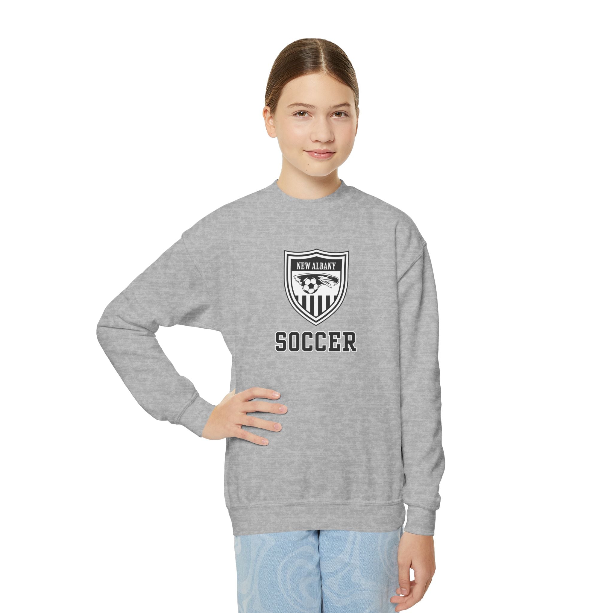 Youth New Albany Youth Soccer League Crest Graphic Sweatshirt