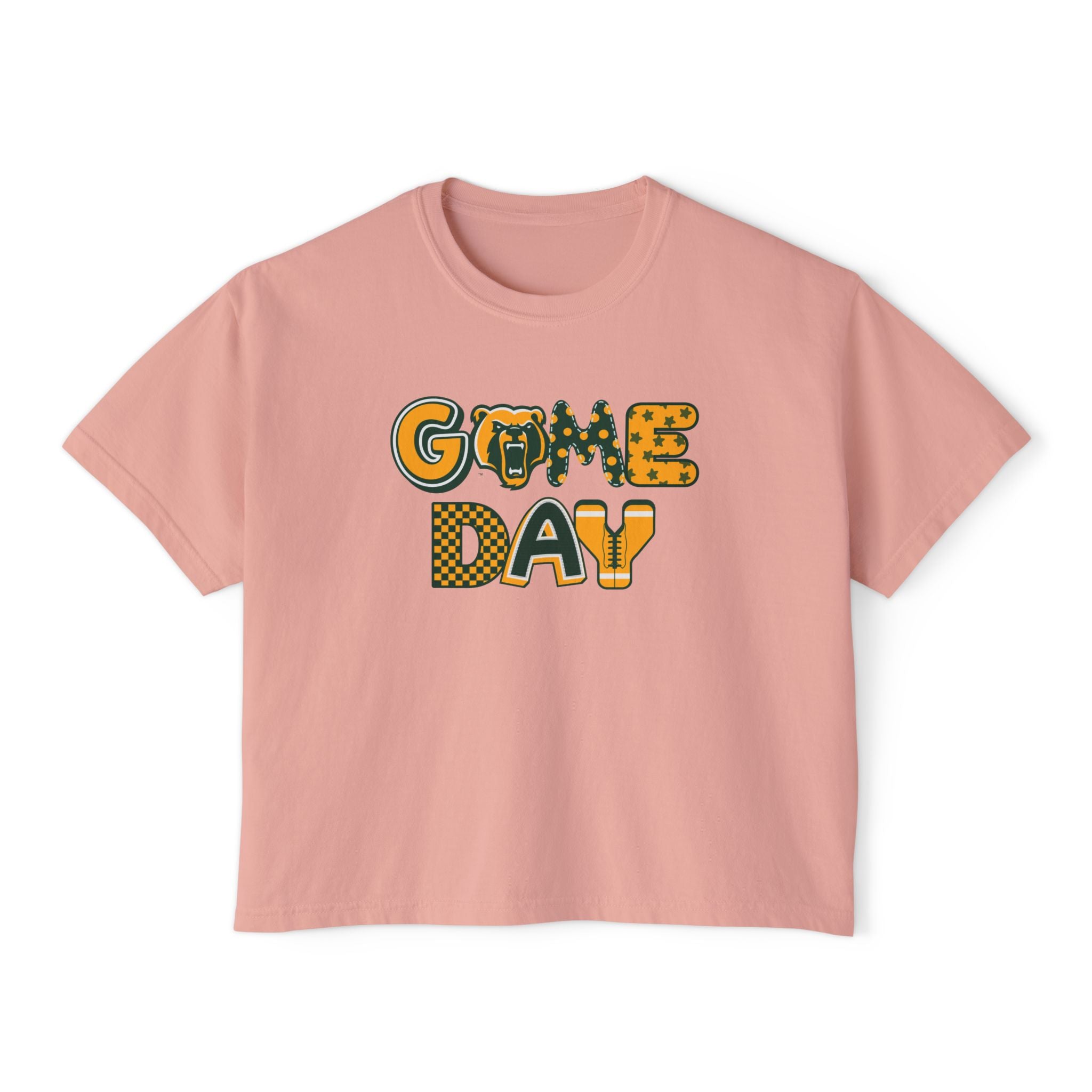 Women's Bruin Game Day Graphic Boxy Crop Short Sleeve Tee
