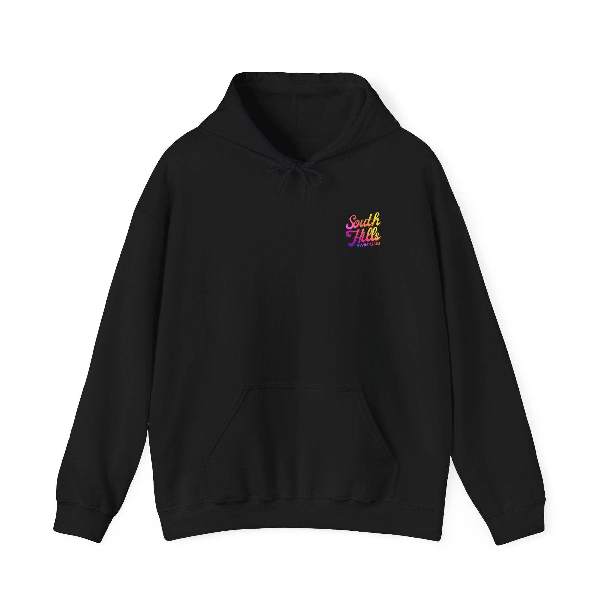 Adult Unisex South Hills Swim Club Sunset Script Graphic Hoodie