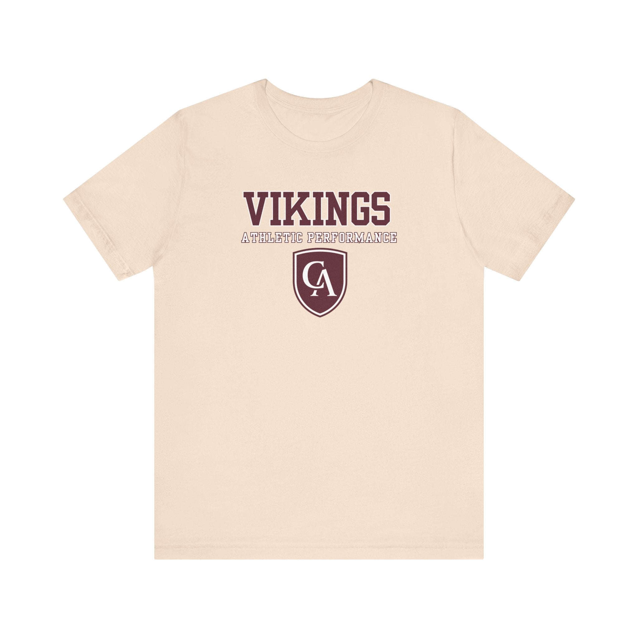 Adult Unisex Columbus Academy Vikings Athletic Performance Graphic Short Sleeve Bella + Canvas Soft Tee