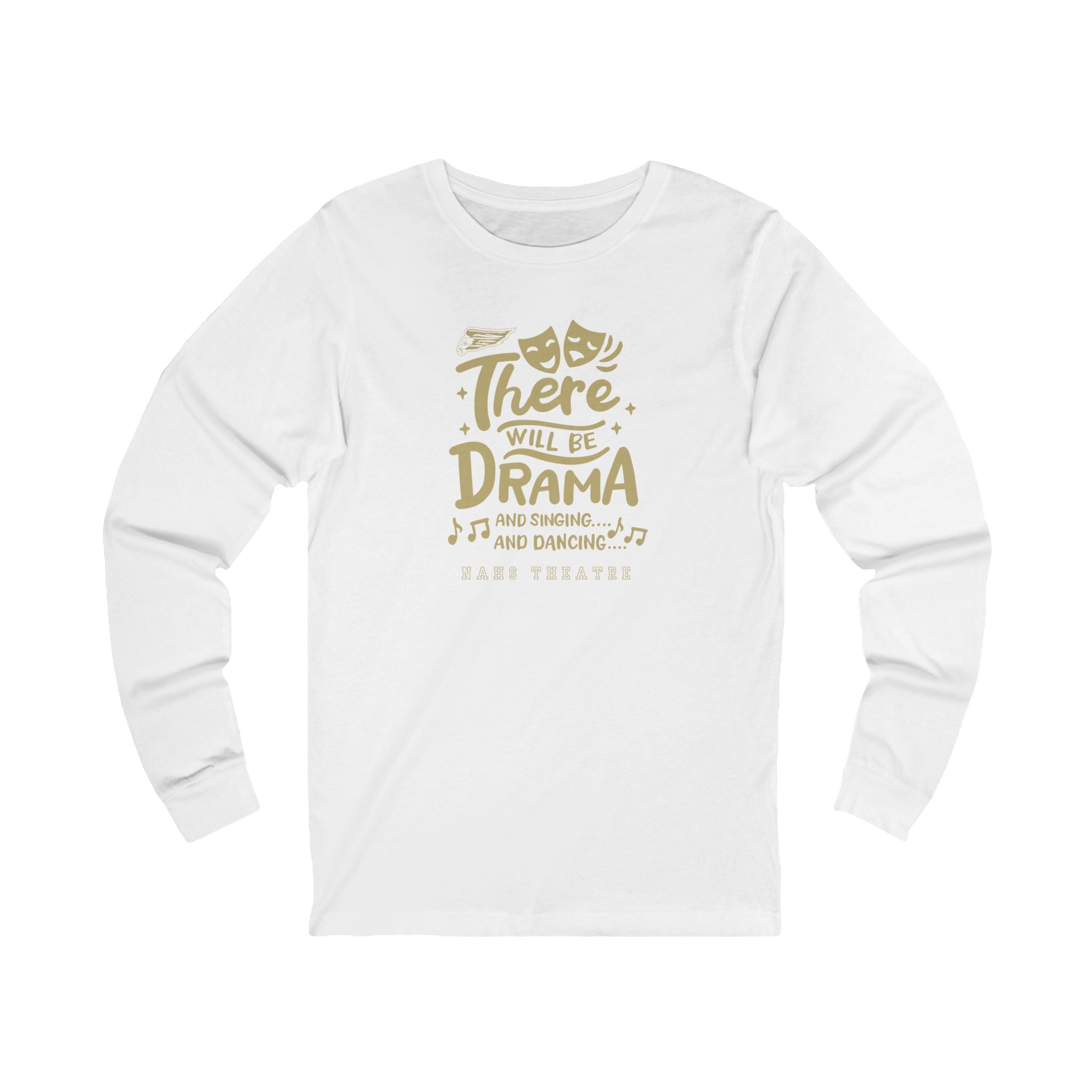 Adult Unisex Flying Theatre Eagle Graphic Long Sleeve Soft Tee