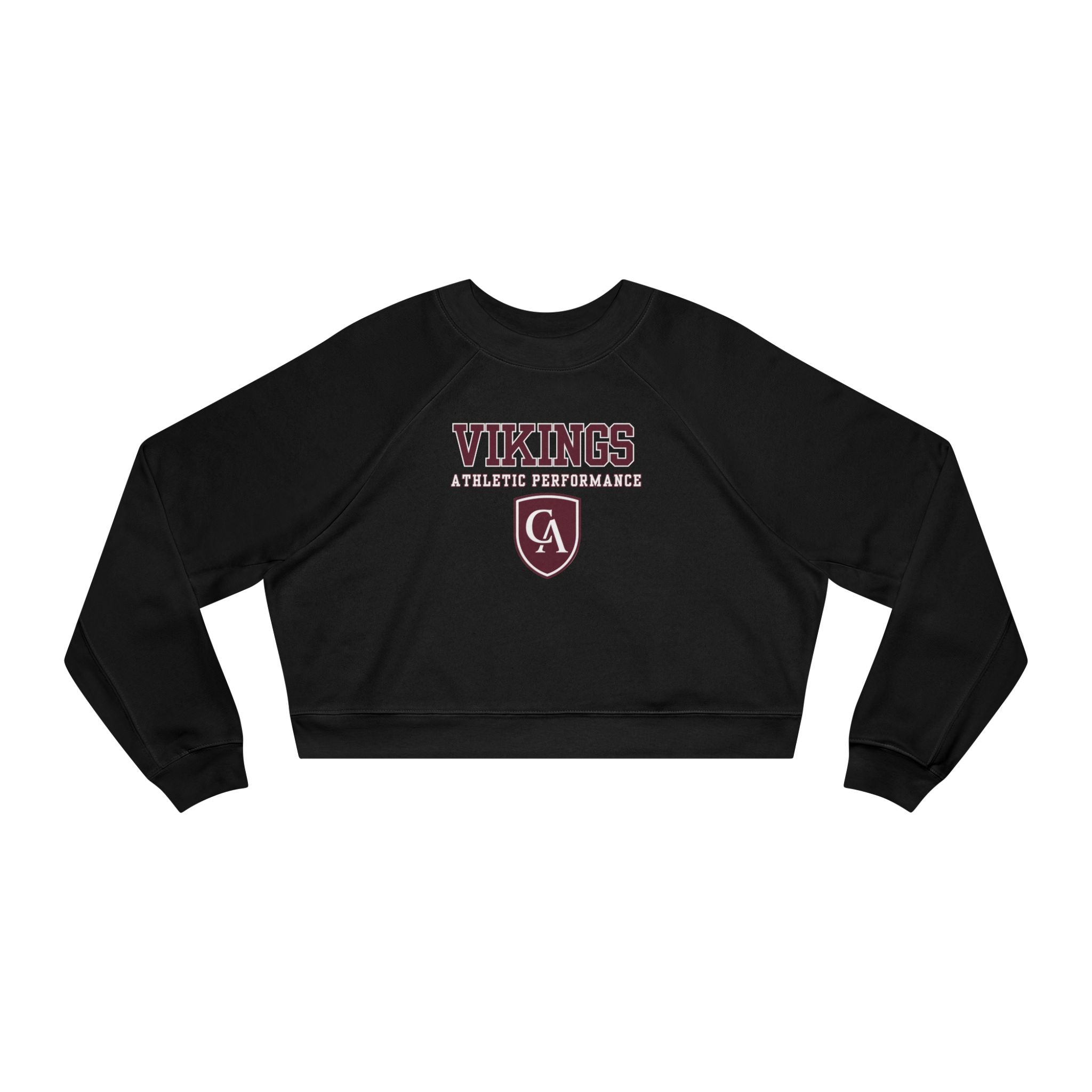 Women's Columbus Academy Athletic Performance Graphic Cropped Fleece Bella + Canvas Sweatshirt