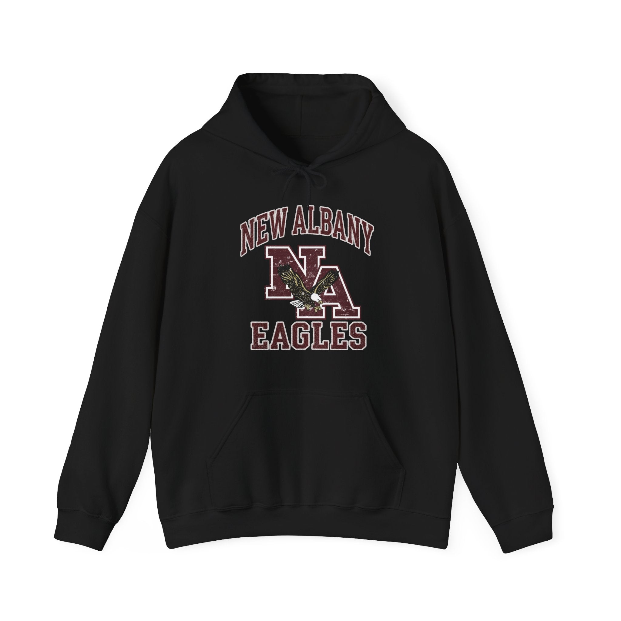 Adult Unisex New Albany Vintage Vibes Football Logo Graphic Hoodie