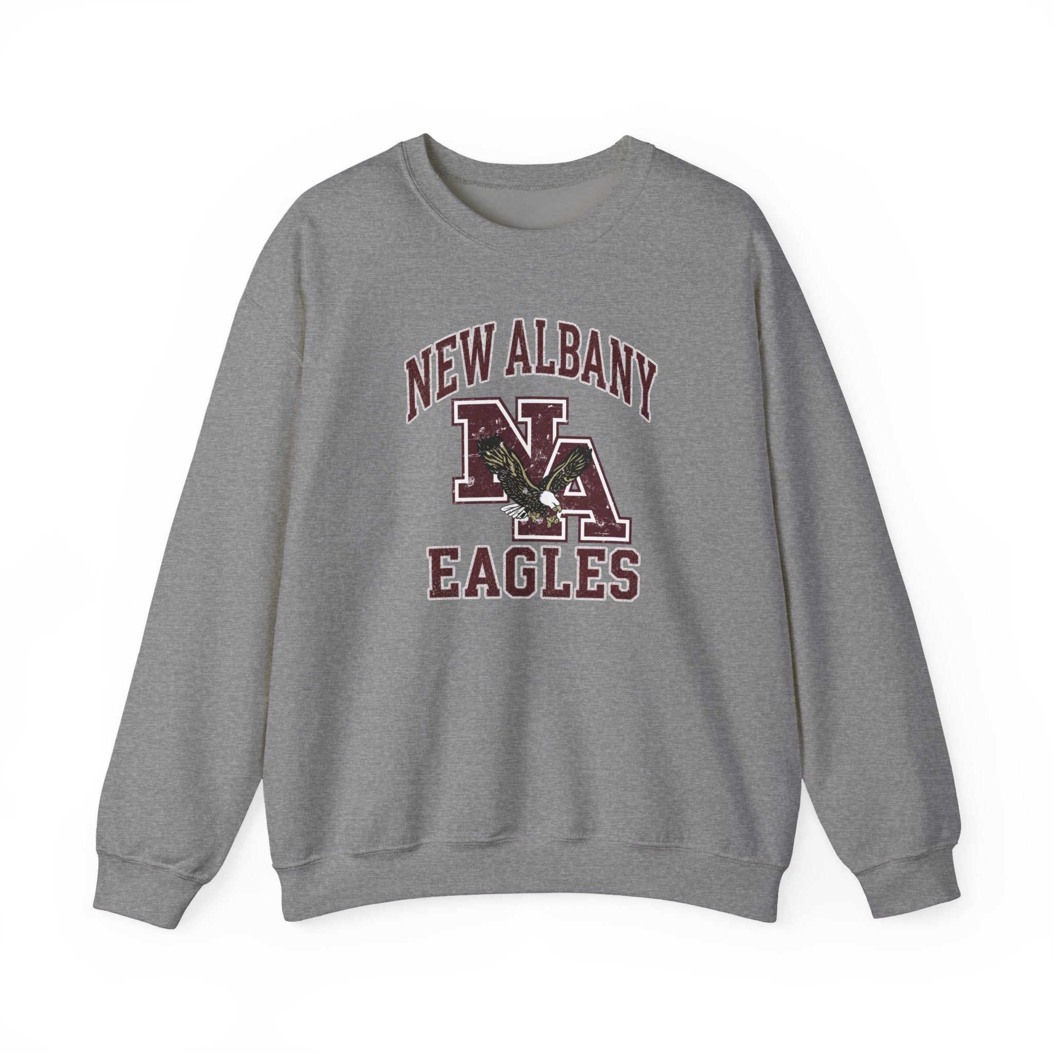 Adult Unisex New Albany Vintage Vibes Football Logo Graphic Sweatshirt