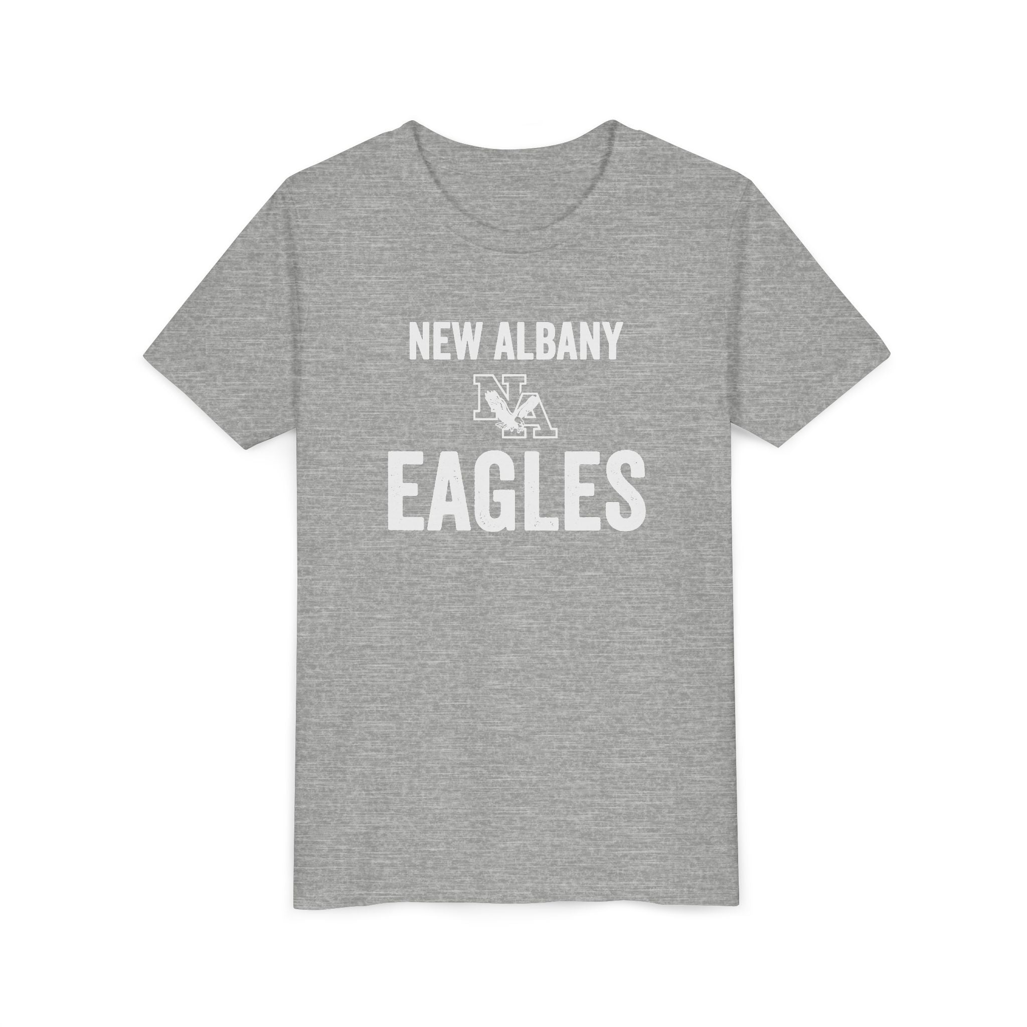 Youth New Albany Vintage Distressed New Albany Eagles Graphic Short Sleeve Soft Tee
