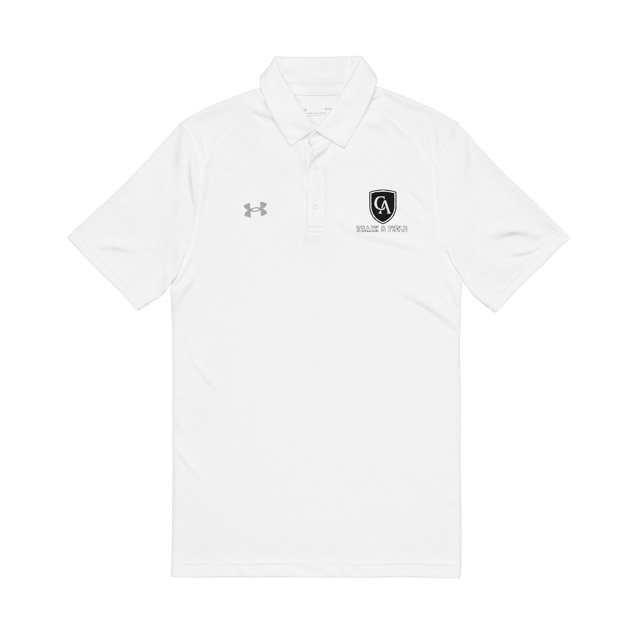 Adult Unisex Columbus Academy Vikings Track & Field Under Armour Performance Polo with Logo Embroidery