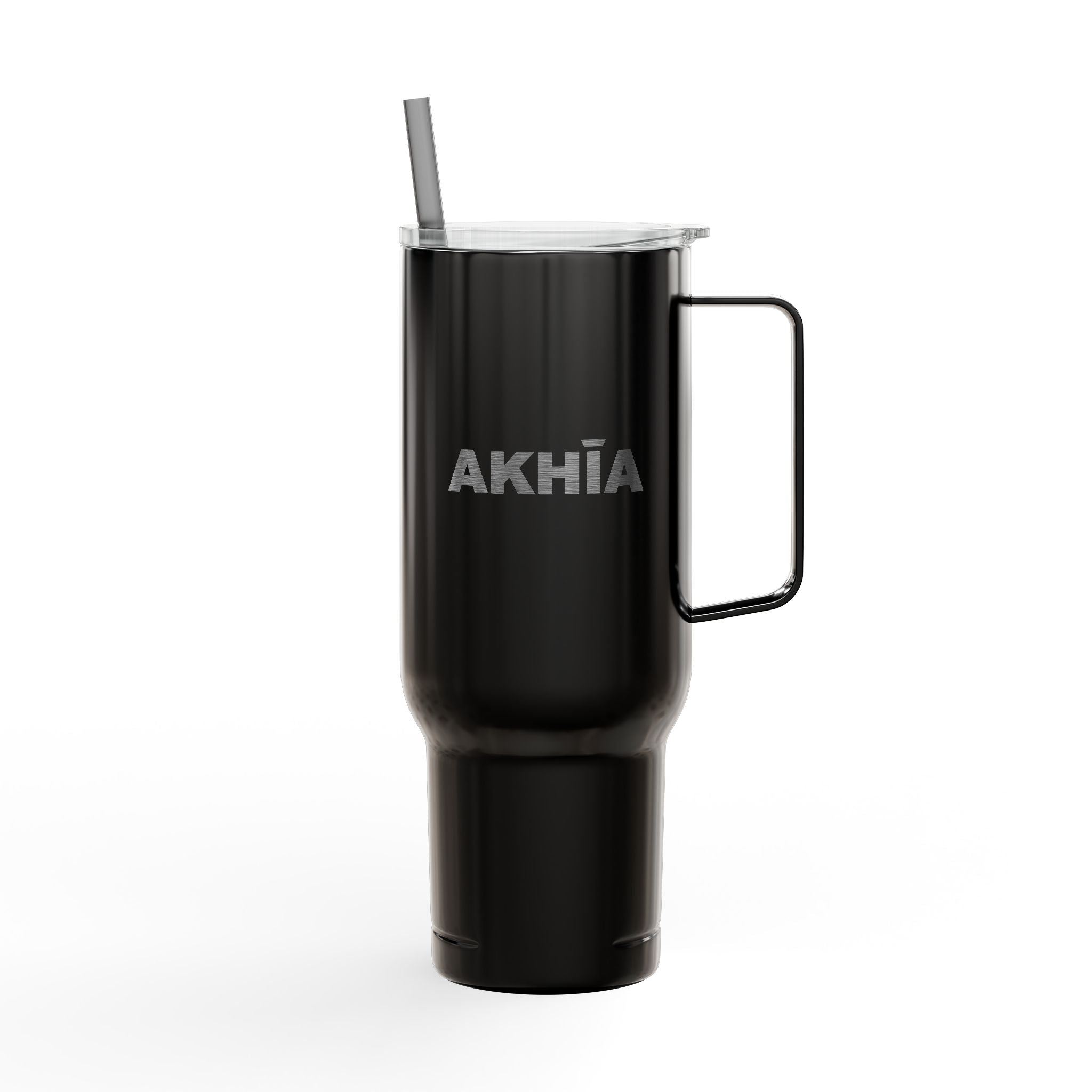 Ahkia Logo Engraved 40oz Insulated Tumbler with Lid