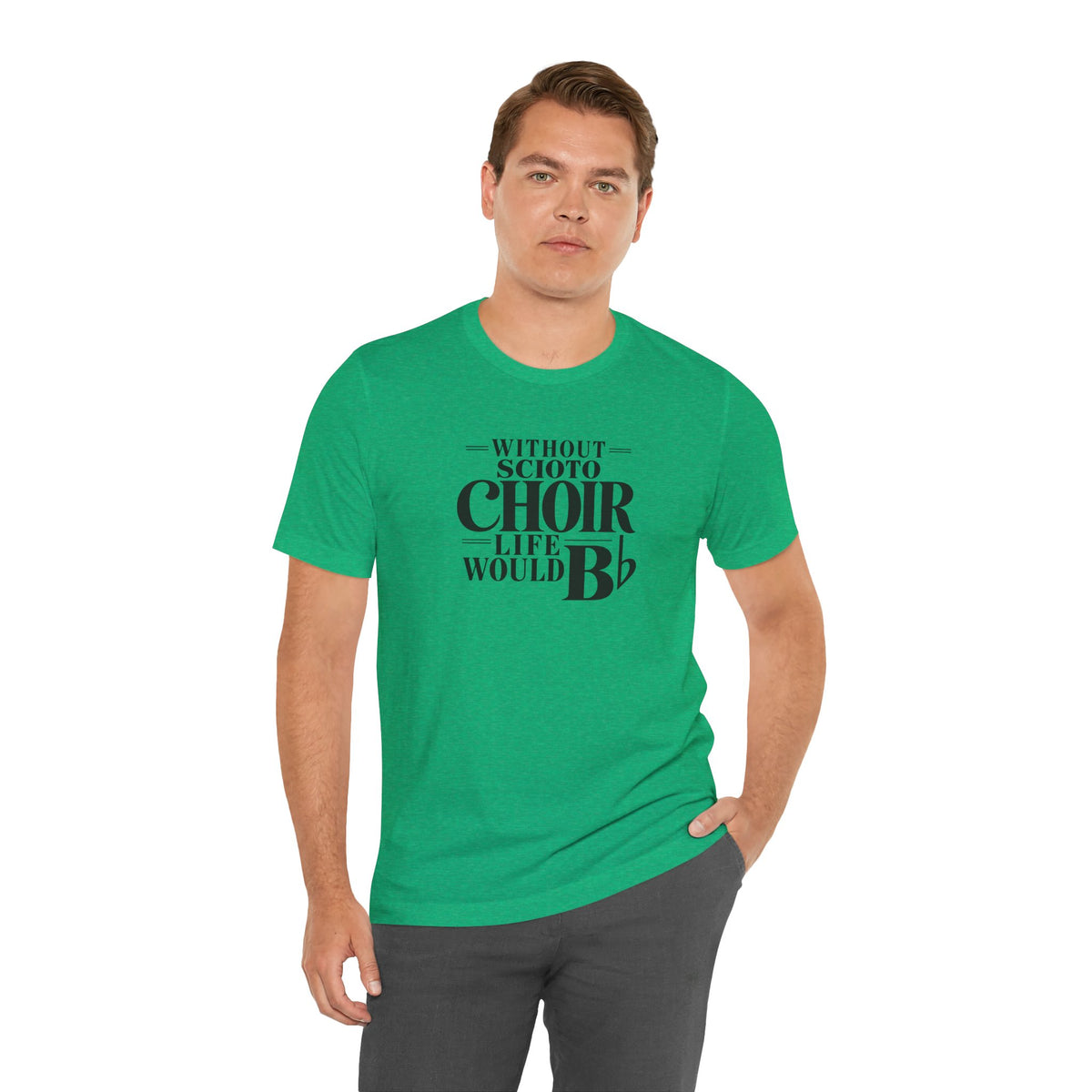 Adult Unisex Dublin Scioto Choirs Life Would B-Flat Graphic Short Sleeve Soft Tee