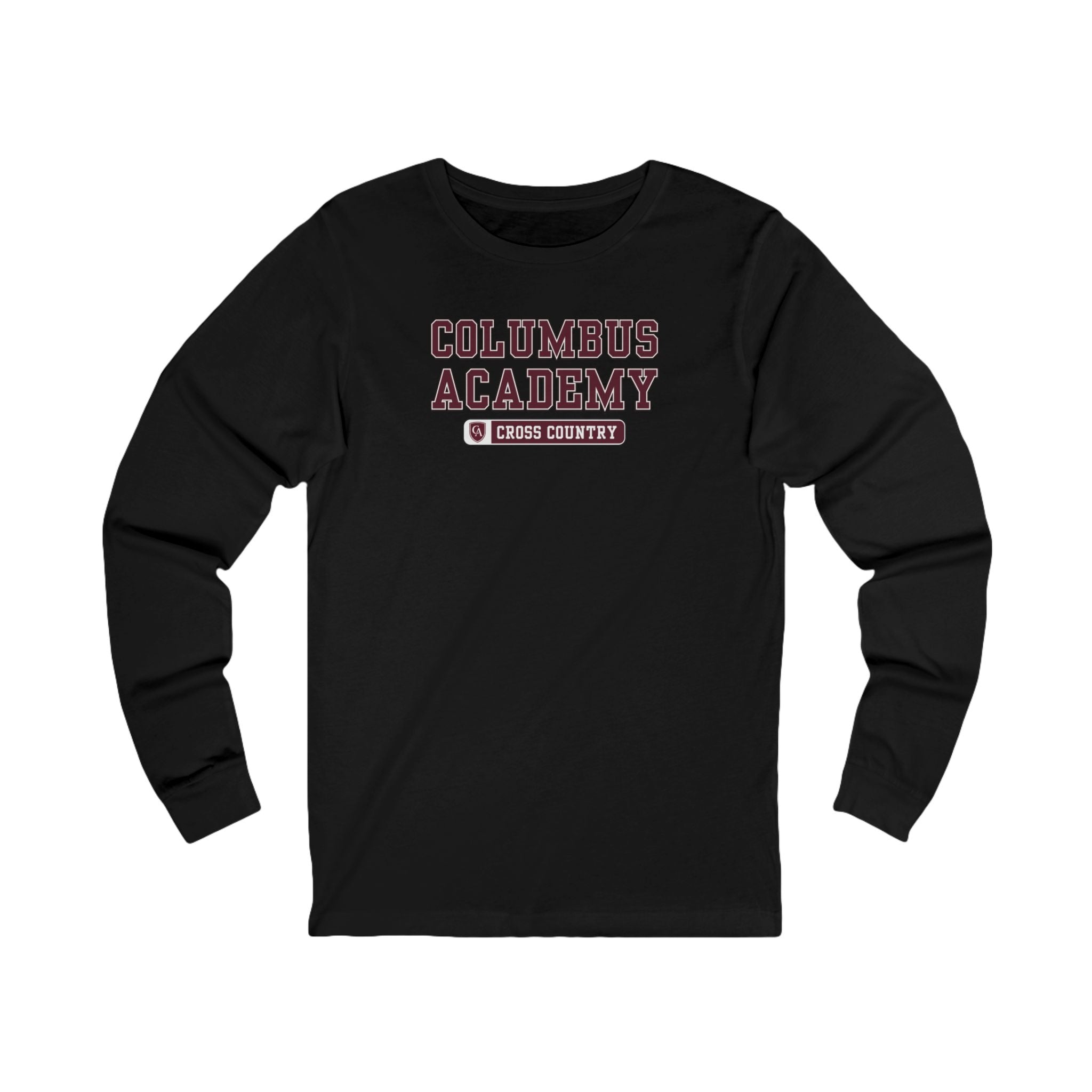 Adult Unisex Columbus Academy Cross Country Graphic Long Sleeve Bella + Canvas Soft Tee