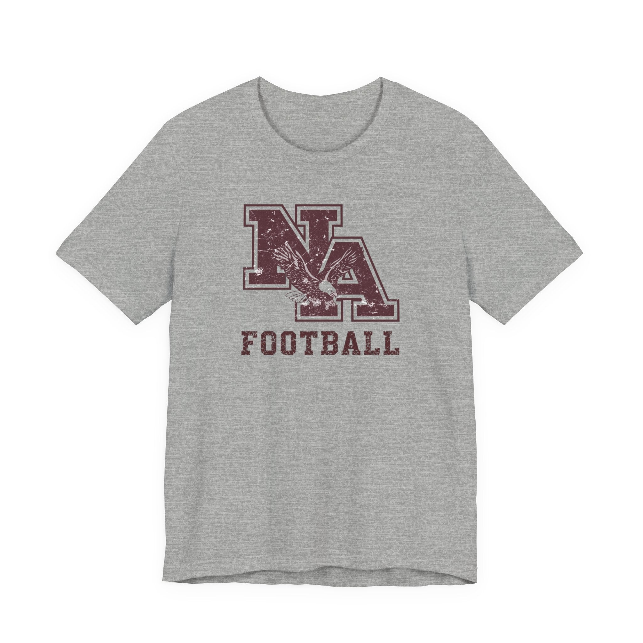 Adult Unisex New Albany Football Distressed Vintage Logo Graphic Short Sleeve Soft Tee