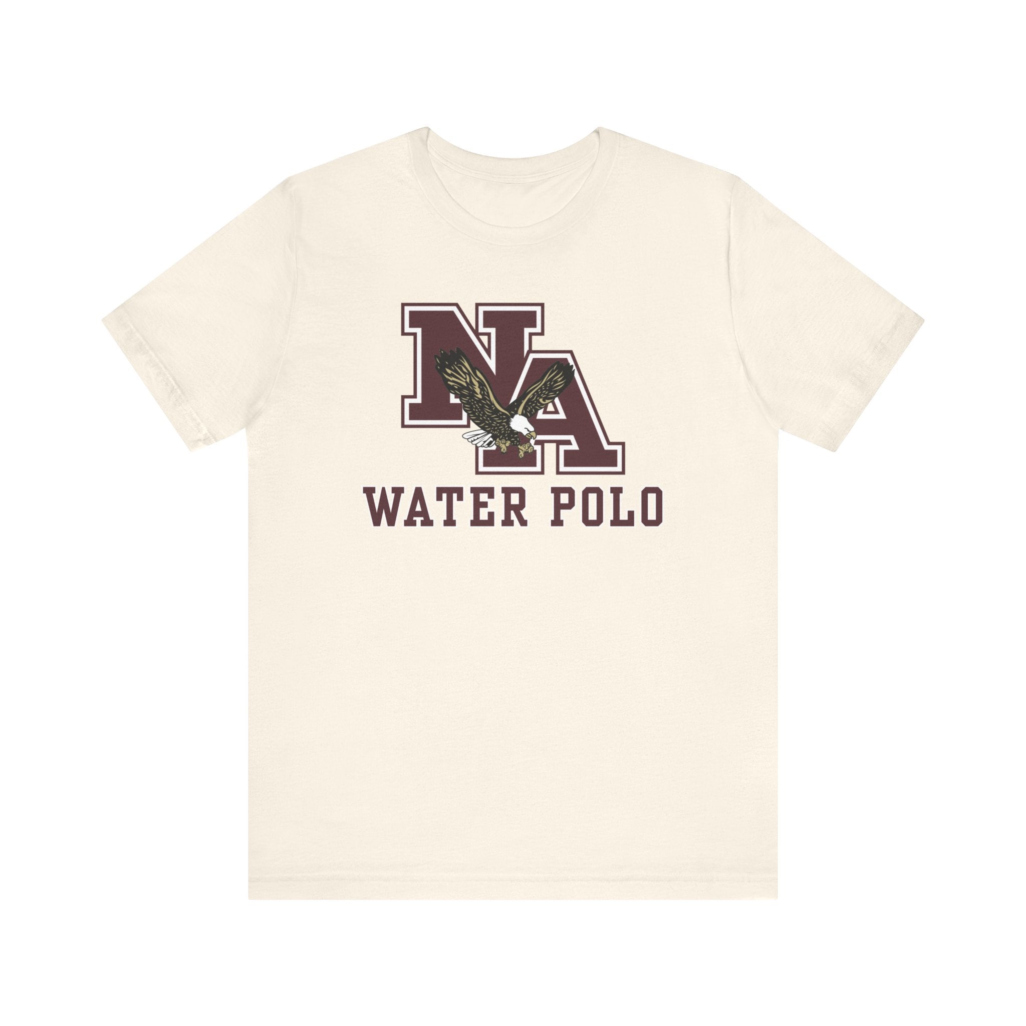Adult Unisex New Albany Water Polo Classic Maroon Logo Graphic Short Sleeve Soft Tee