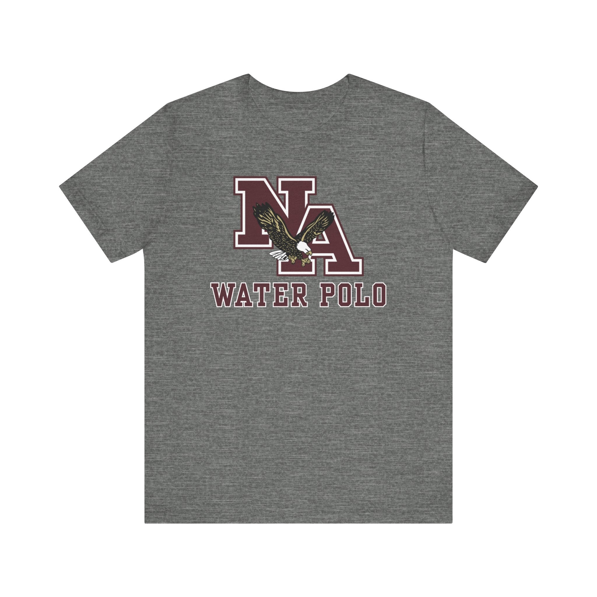Adult Unisex New Albany Water Polo Classic Maroon Logo Graphic Short Sleeve Soft Tee