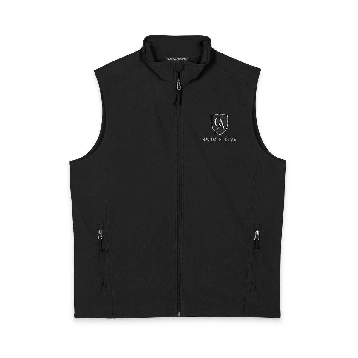 Adult Unisex Columbus Academy Swim & Dive Embroidered Core Soft Shell Vest