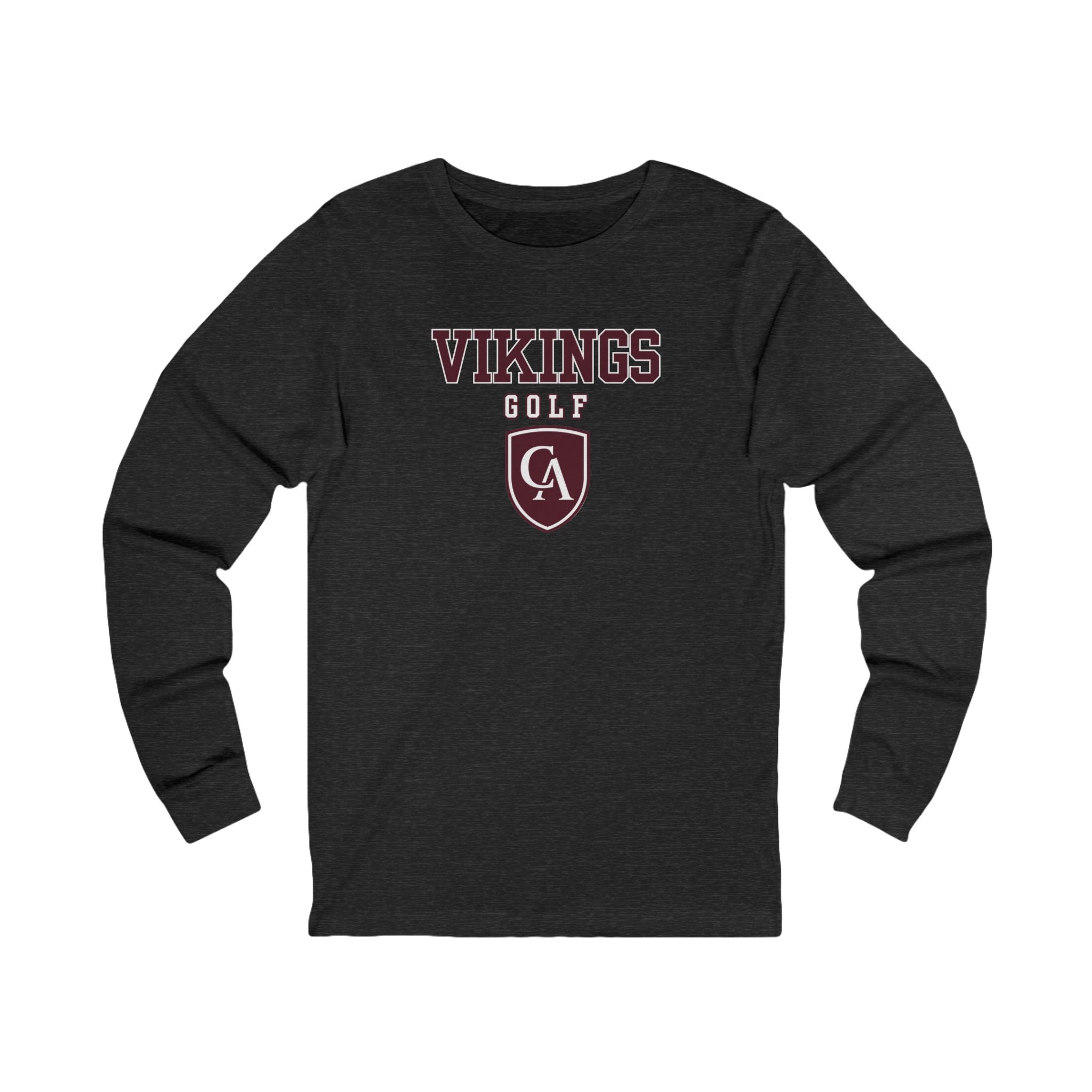 Adult Unisex Columbus Academy Vikings Golf Graphic Bella + Canvas Long Sleeve Soft Tee