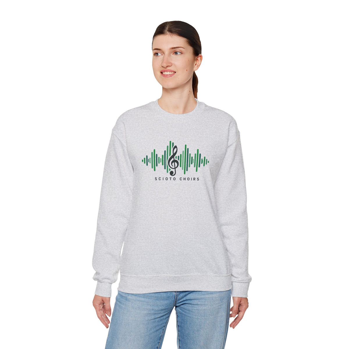 Adult Unisex Dublin Scioto Choirs Sound Wave Graphic Sweatshirt