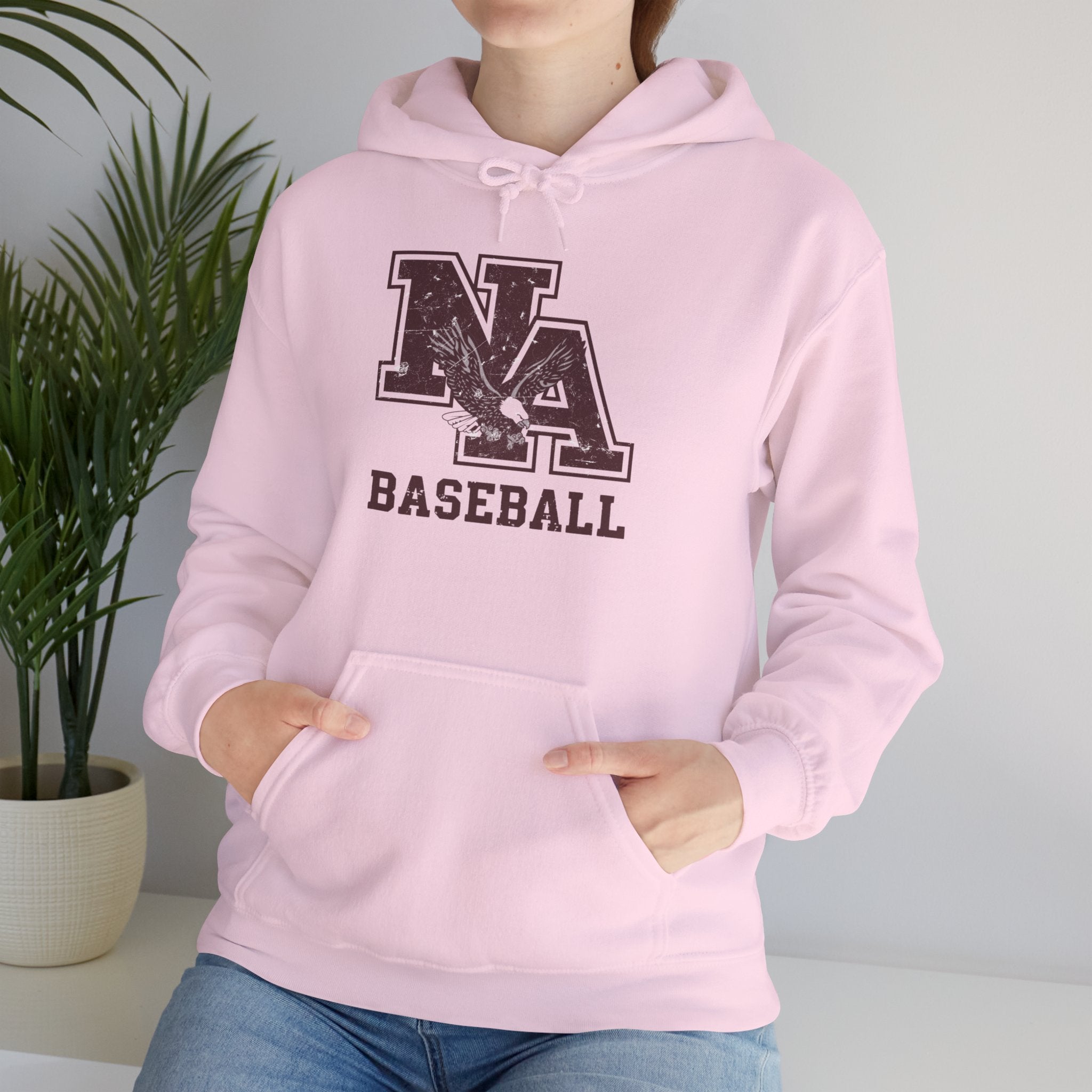 Adult Unisex New Albany Baseball Vintage Vibe Logo Graphic Hoodie