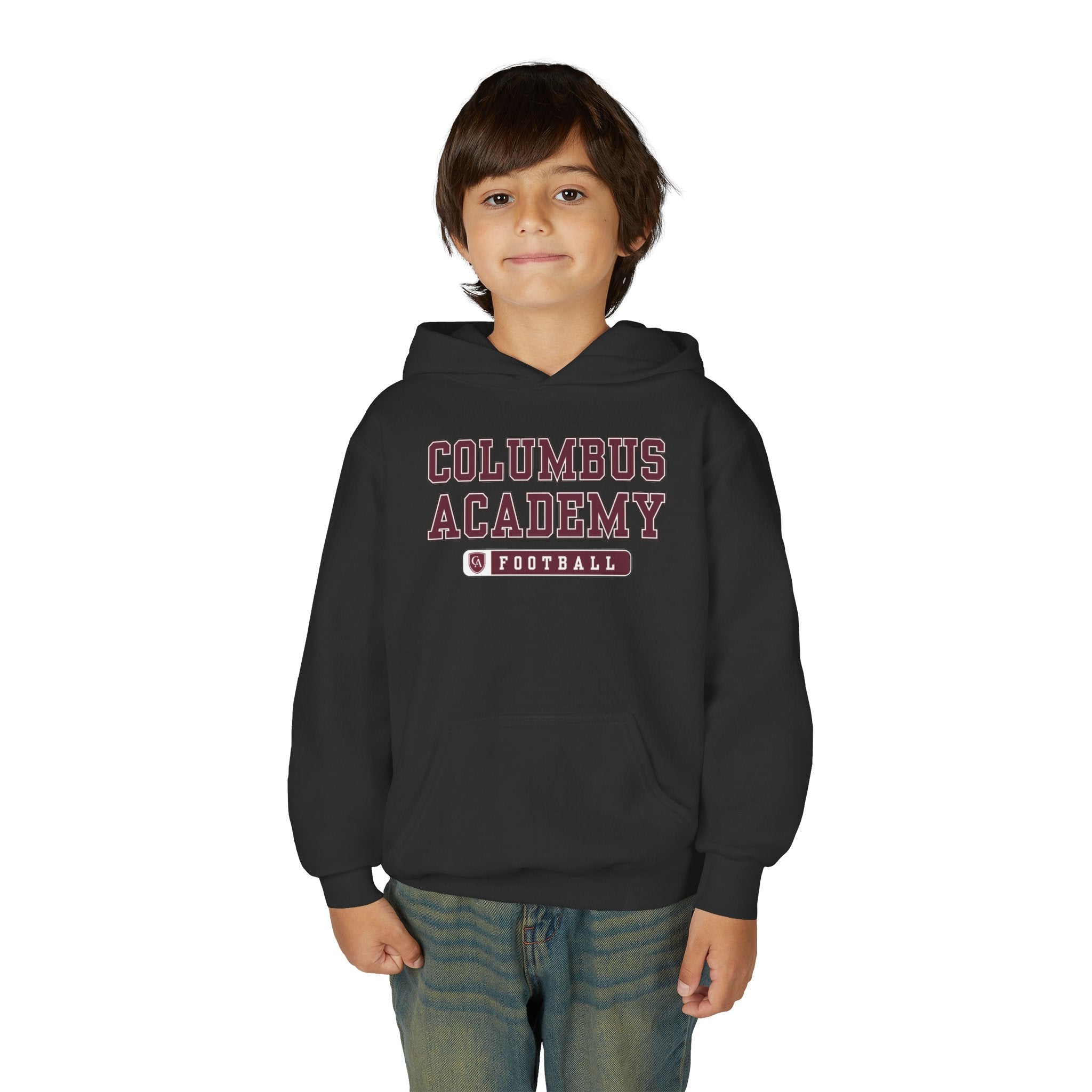 Youth Columbus Academy Football Graphic Hoodie
