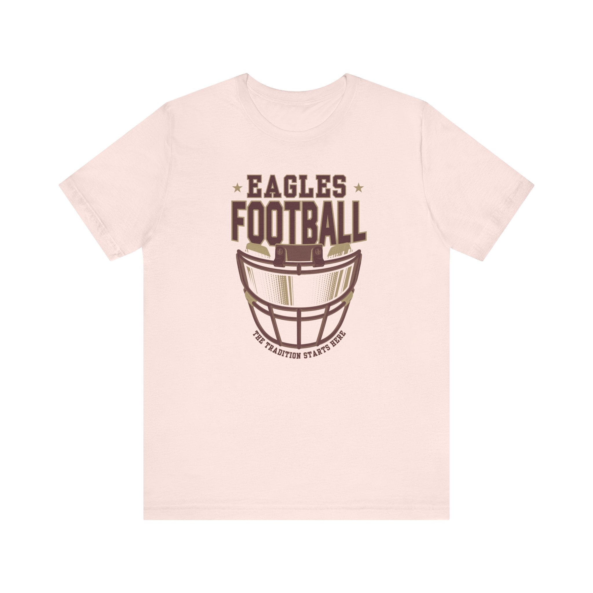 Adult Unisex Eagles Maroon Hype Helmet Graphic Short Sleeve Soft Tee