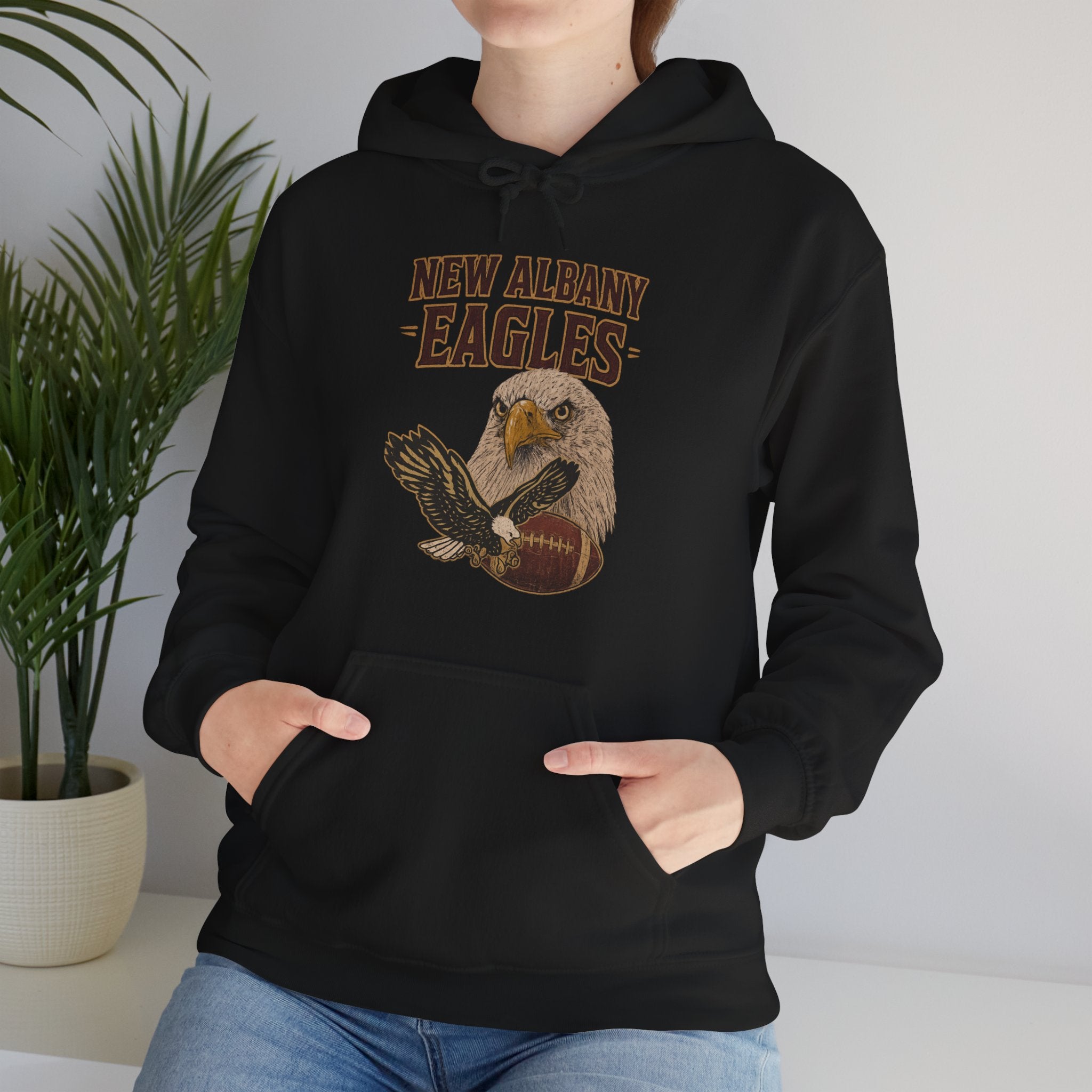 Adult Unisex New Albany Gridiron Eagle Graphic Hoodie