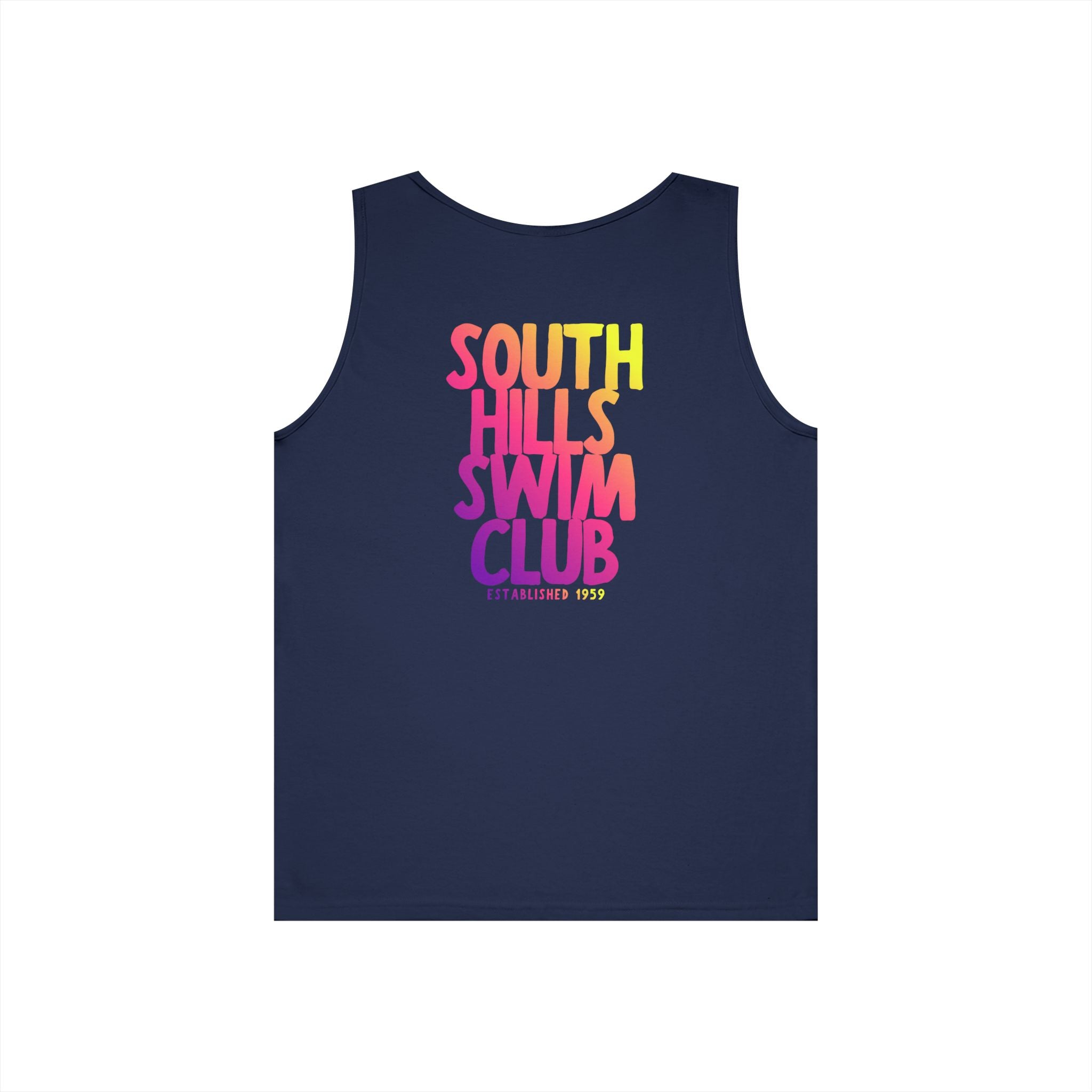 Adult Unisex South Hills Swim Club SHSC Ombre Graphic Tank