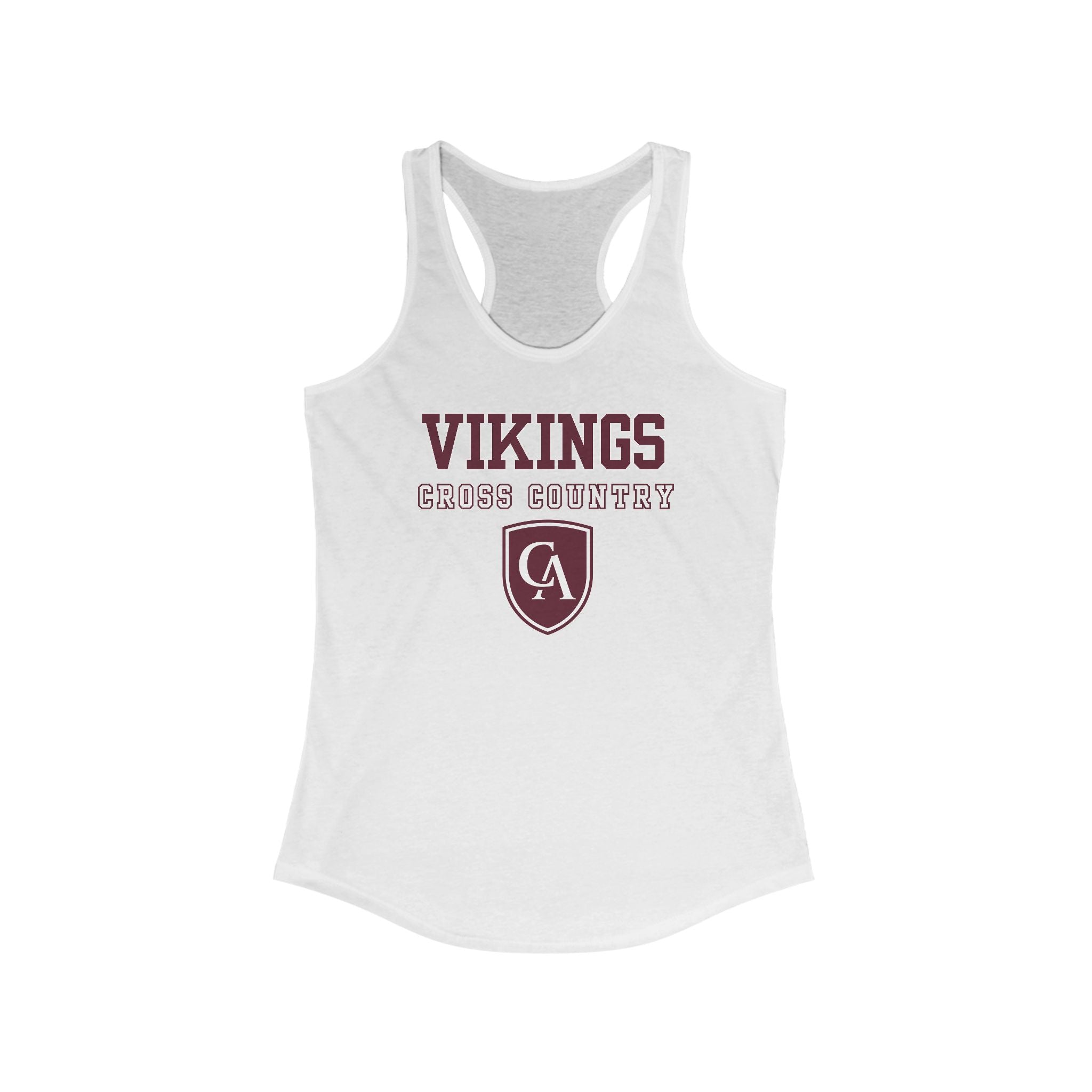 Women's Columbus Academy Vikings Cross Country Graphic Next Level Racerback Tank