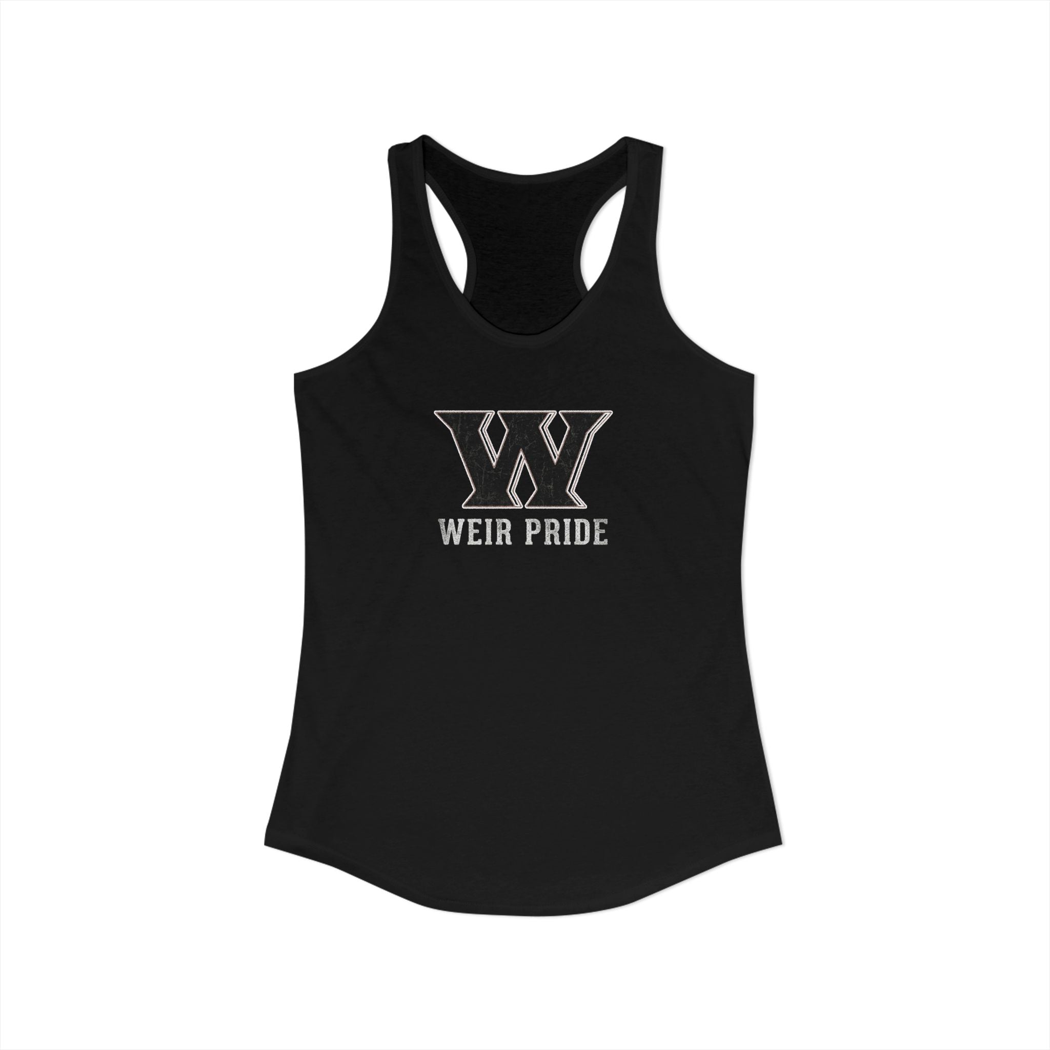 Women's Weir Pride Vintage Distressed Graphic Next Level Racerback Tank