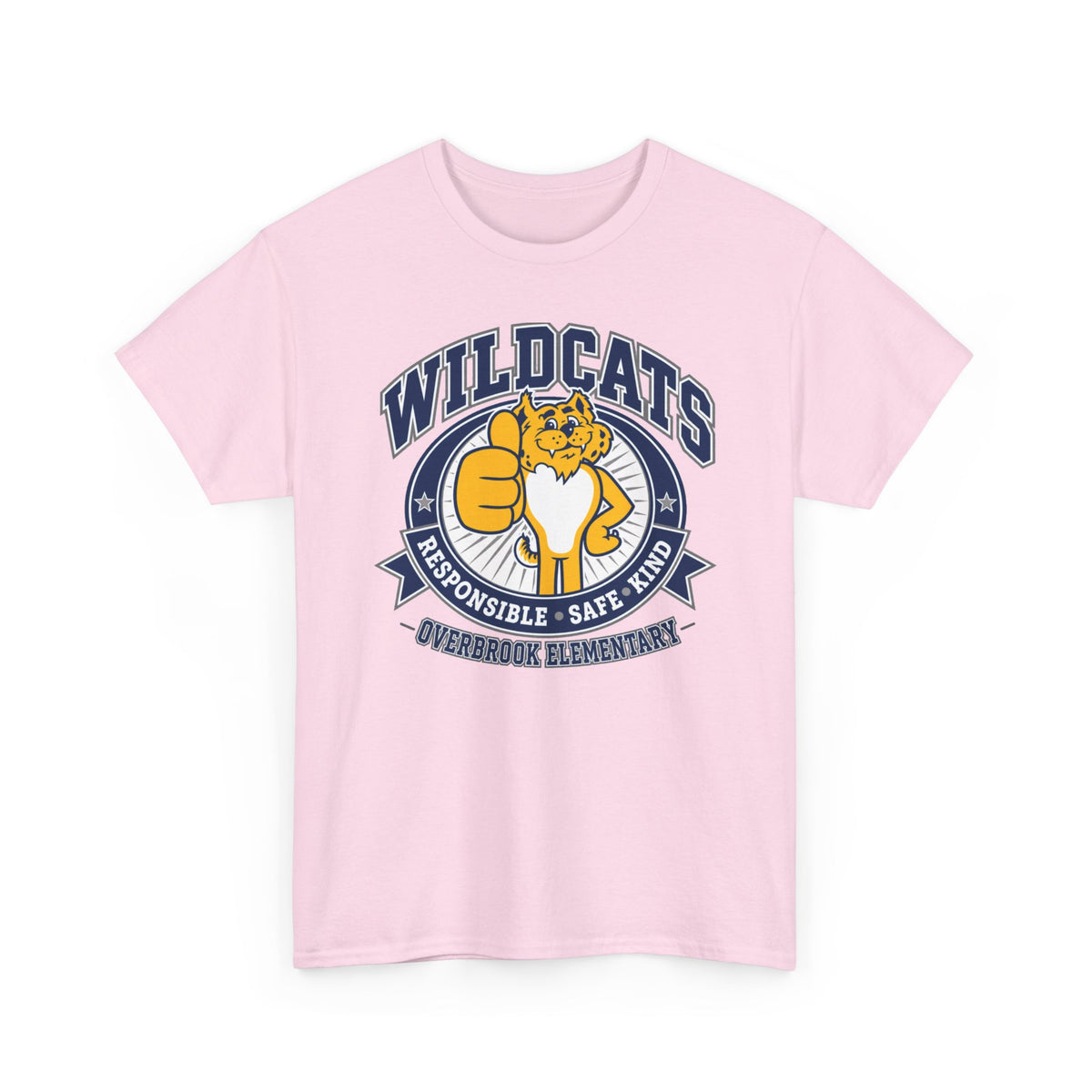 Adult Unisex Overbrook Elementary Wildcat Way Graphic Gildan Classic Tee