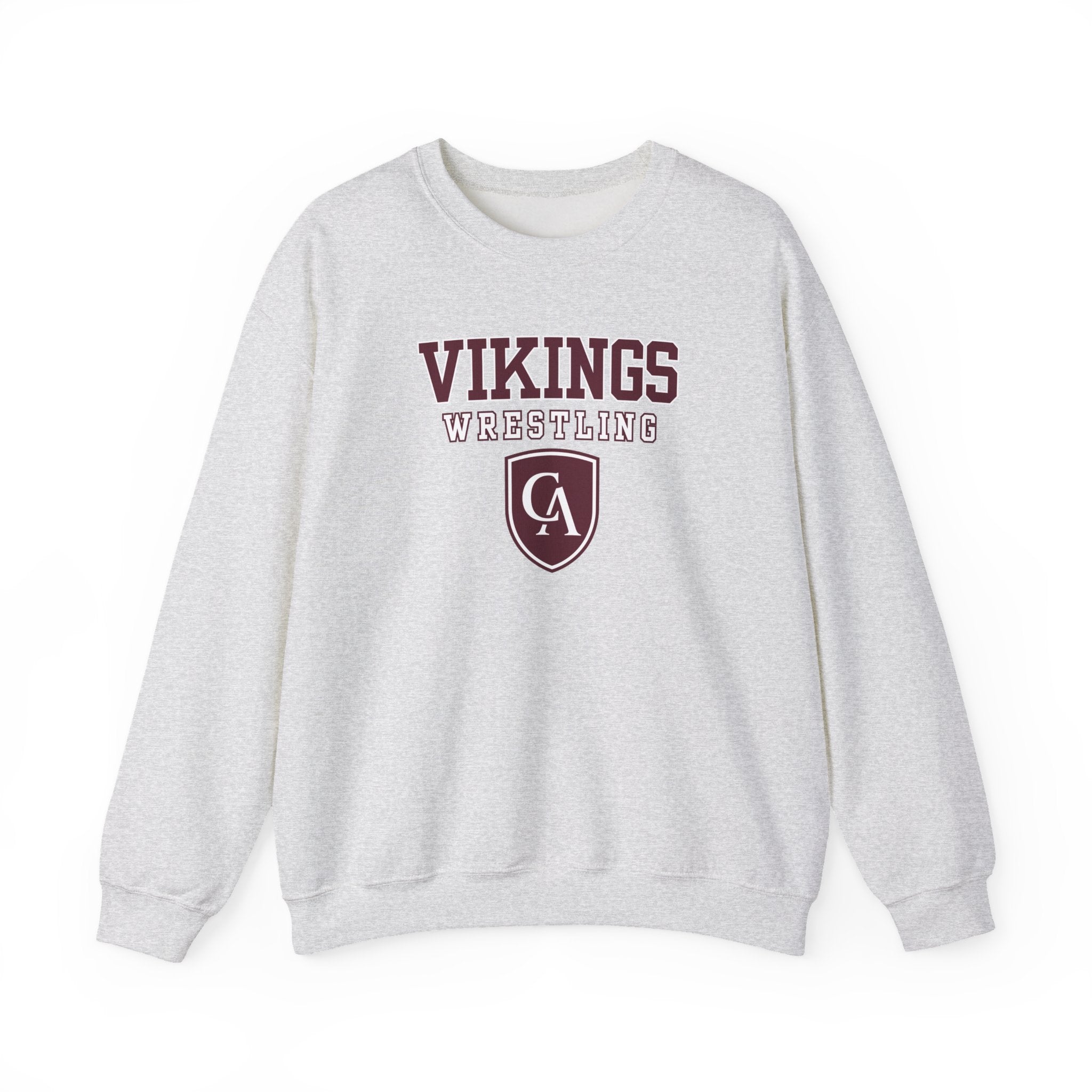 Adult Unisex Columbus Academy Vikings Wrestling Graphic Gildan Heavy Blend Sweatshirt