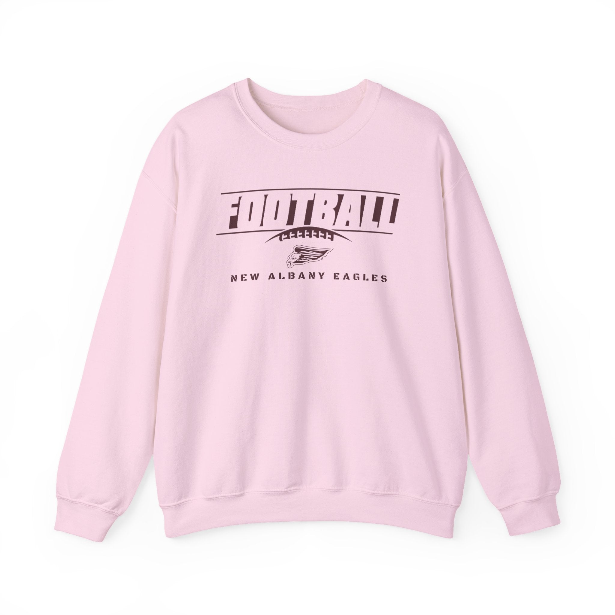 Adult Unisex New Albany Eagles Goal Line Maroon Graphic Sweatshirt