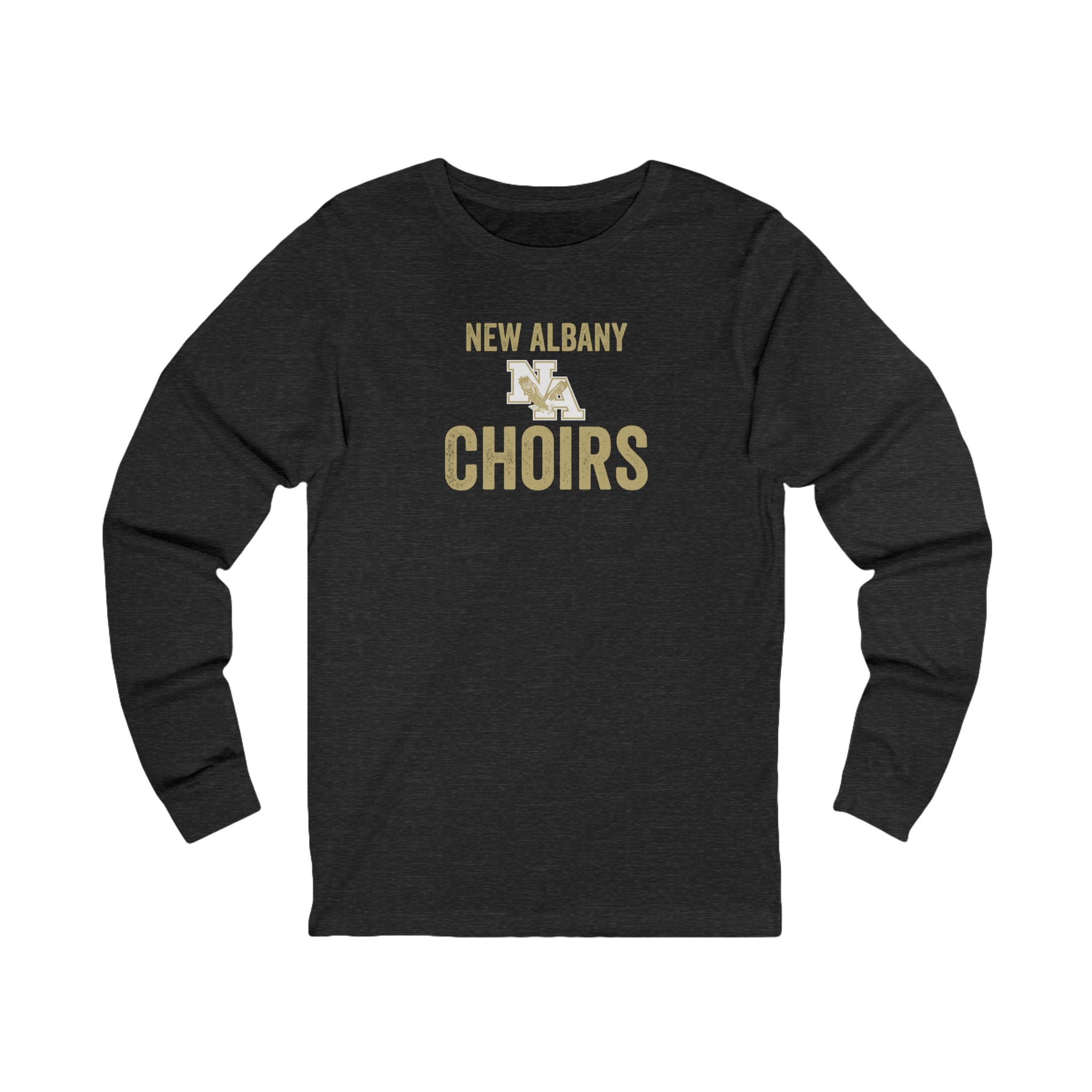 Adult Unisex Vintage Distressed New Albany Choirs Graphic Long Sleeve Soft Tee