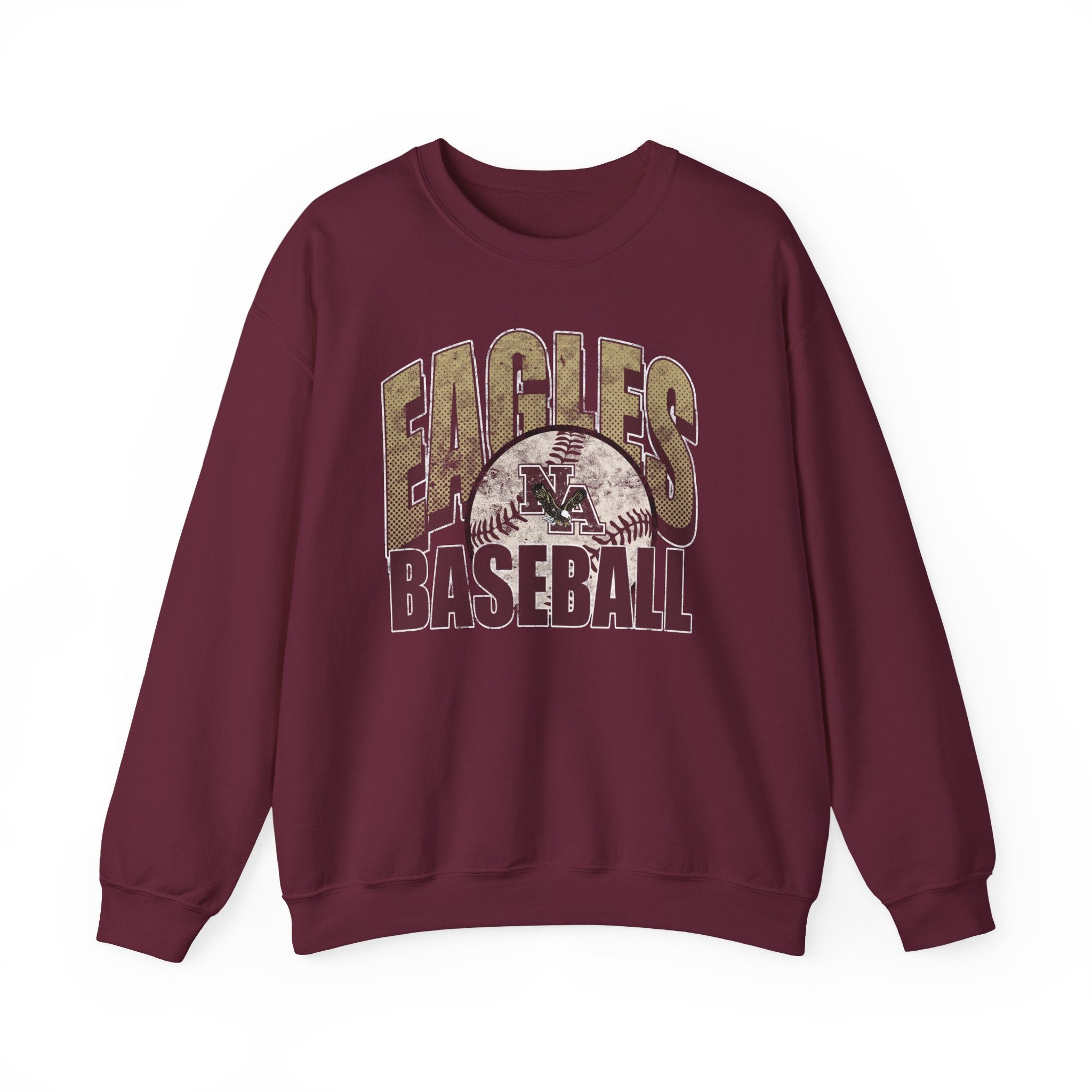Adult Unisex New Albany Eagles Distressed Dugout Graphic Sweatshirt