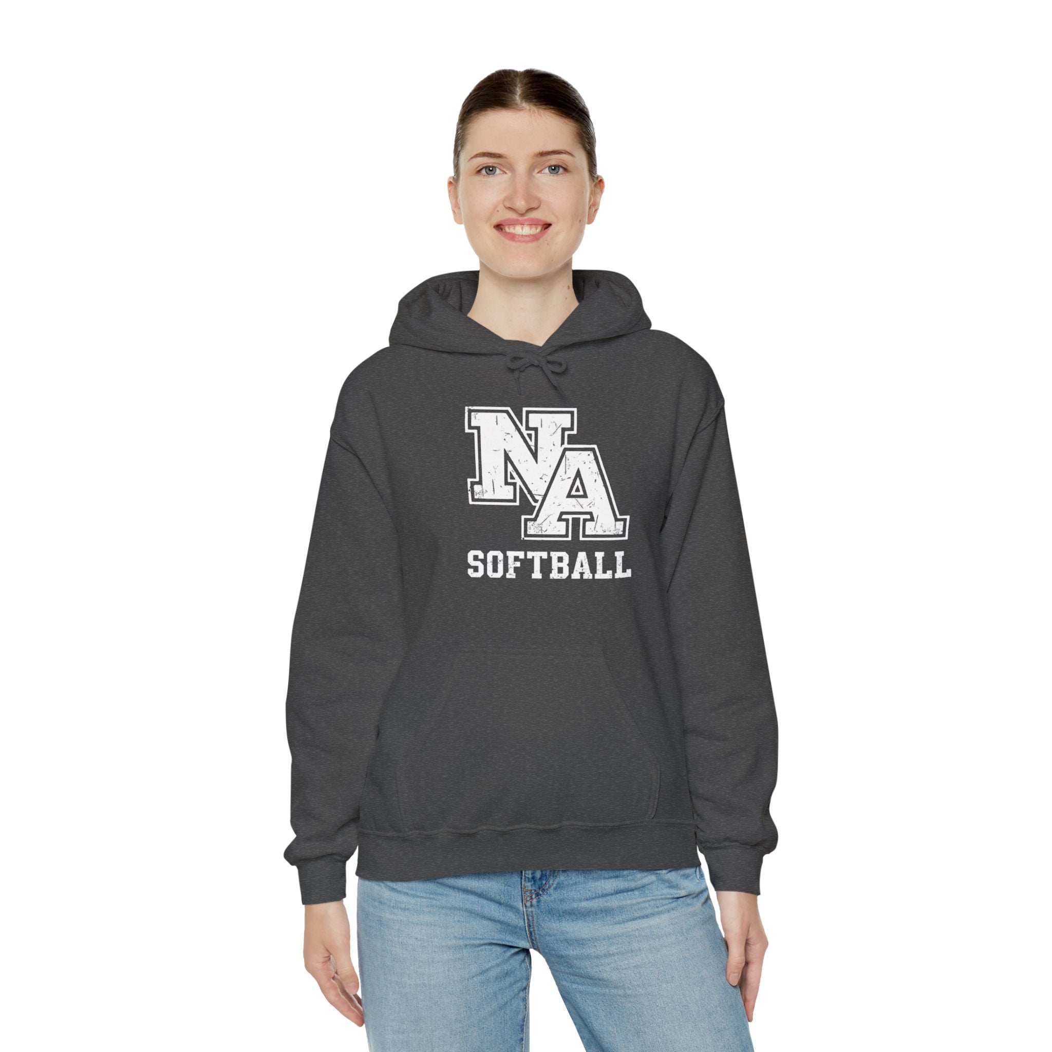 Adult Unisex New Albany Softball Vintage Vibe Logo Graphic Hoodie