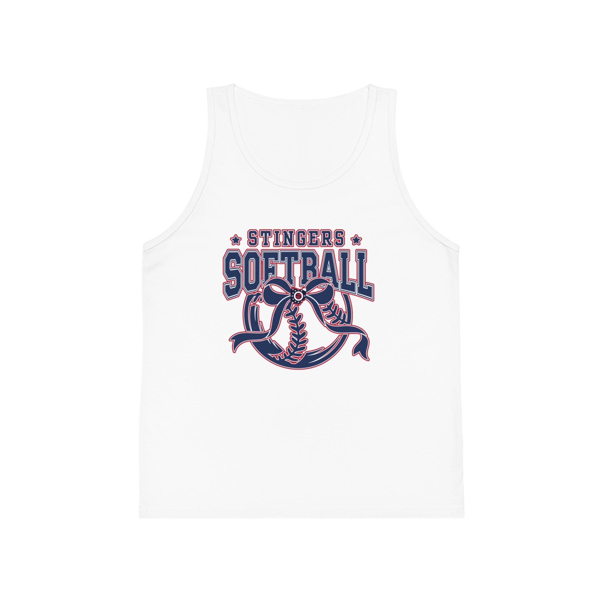 Youth Stingers Softball Spirit Bow Graphic Bella + Canvas Tank