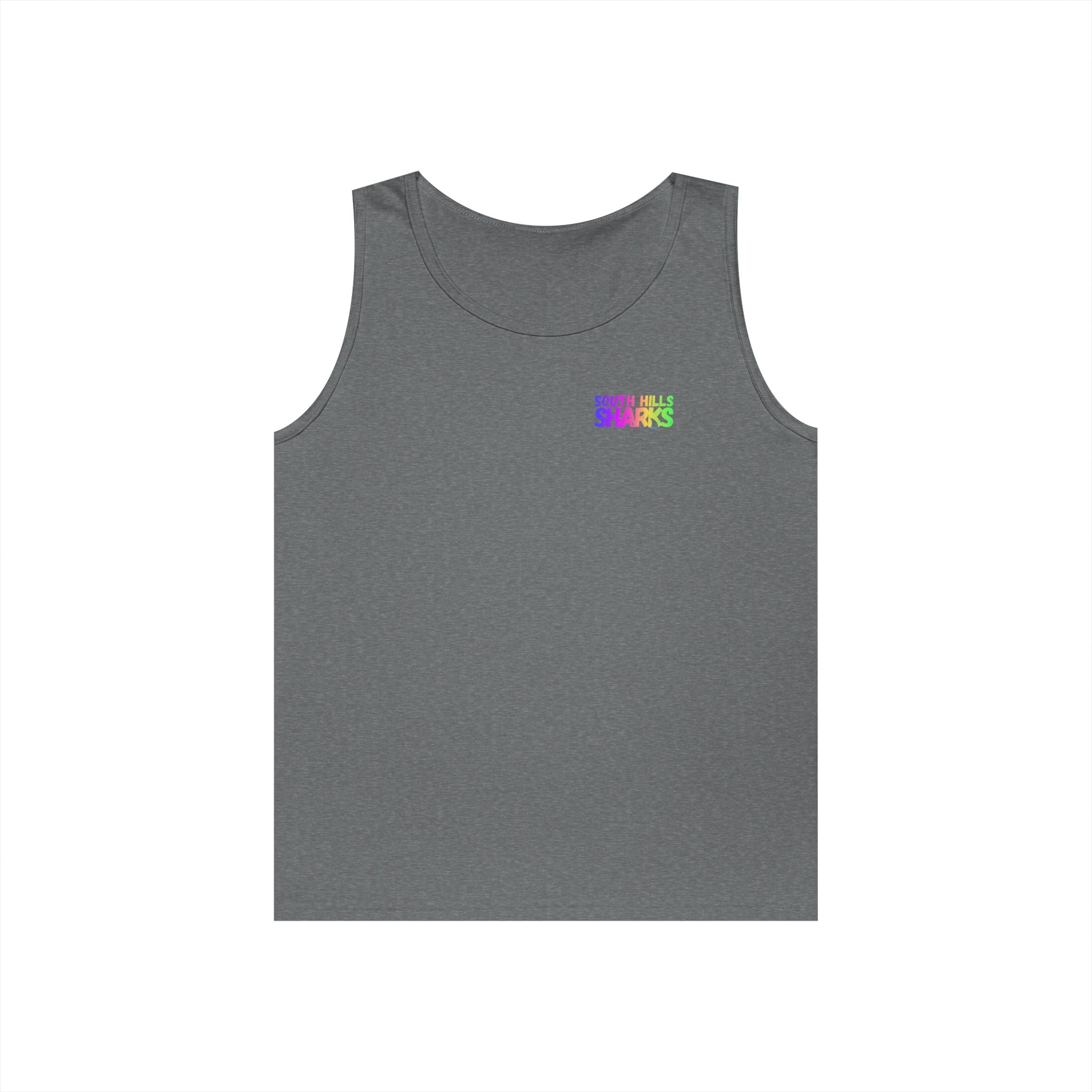 Adult Unisex South Hills Swim Team Neon Rainbow Graphic Tank