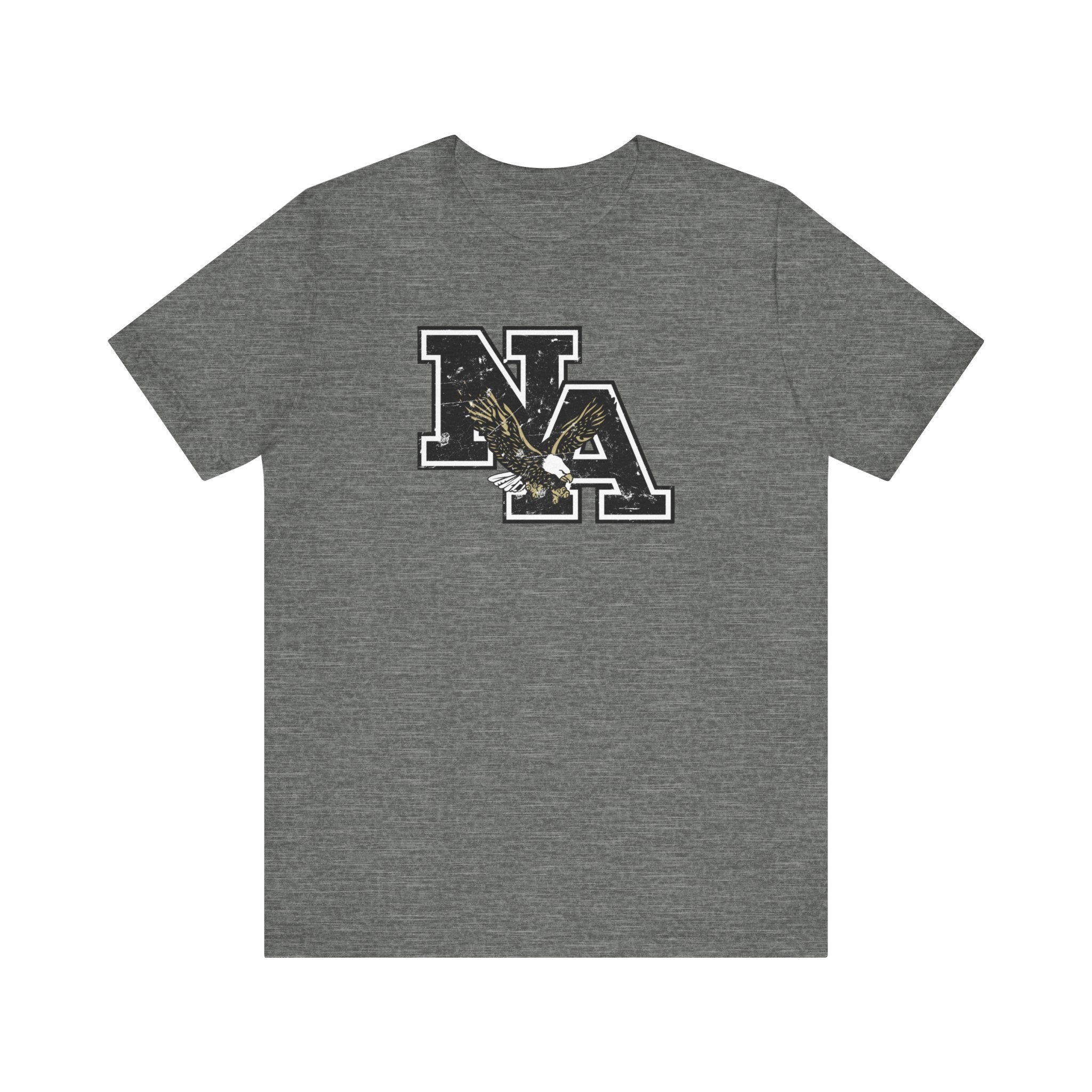 Adult Unisex Vintage Distressed Black Logo Short Sleeve Soft Tee