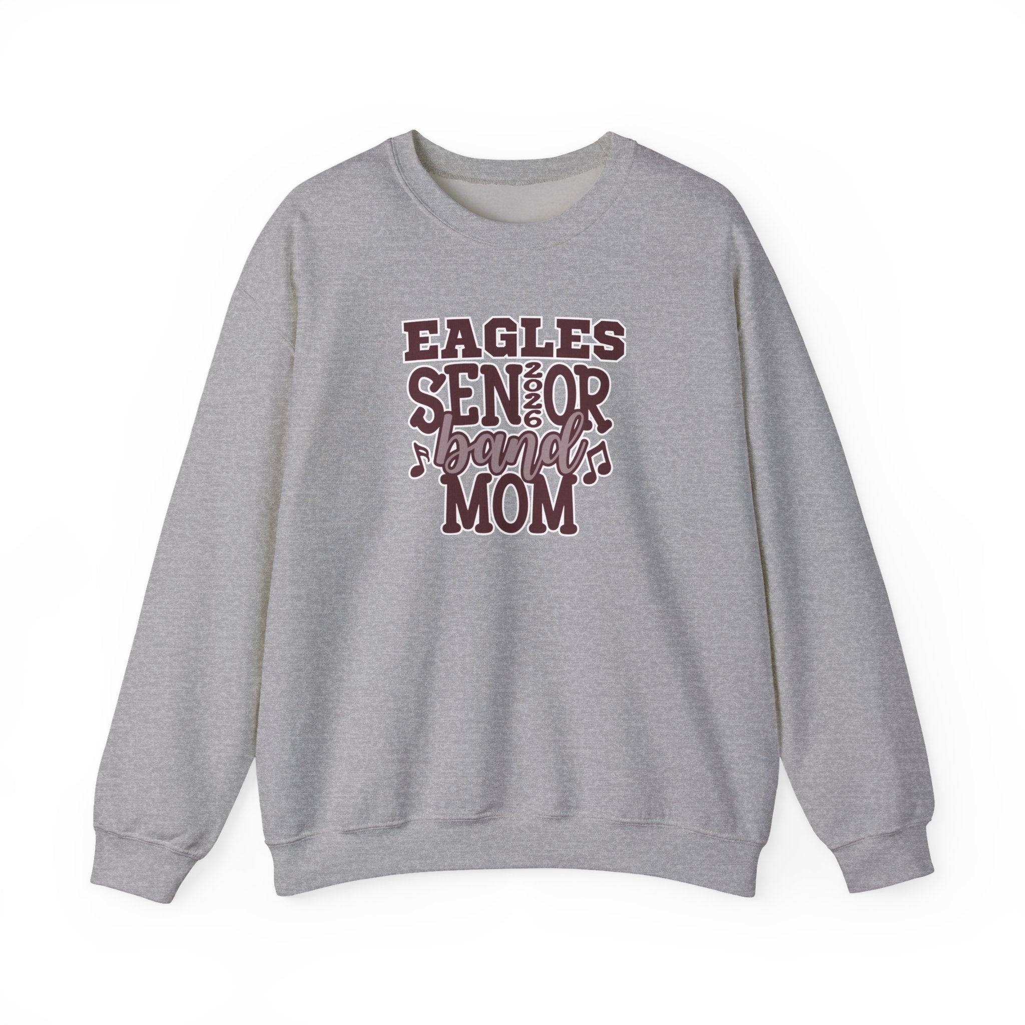 Adult Unisex Eagles Senior Band Mom Graphic Sweatshirt