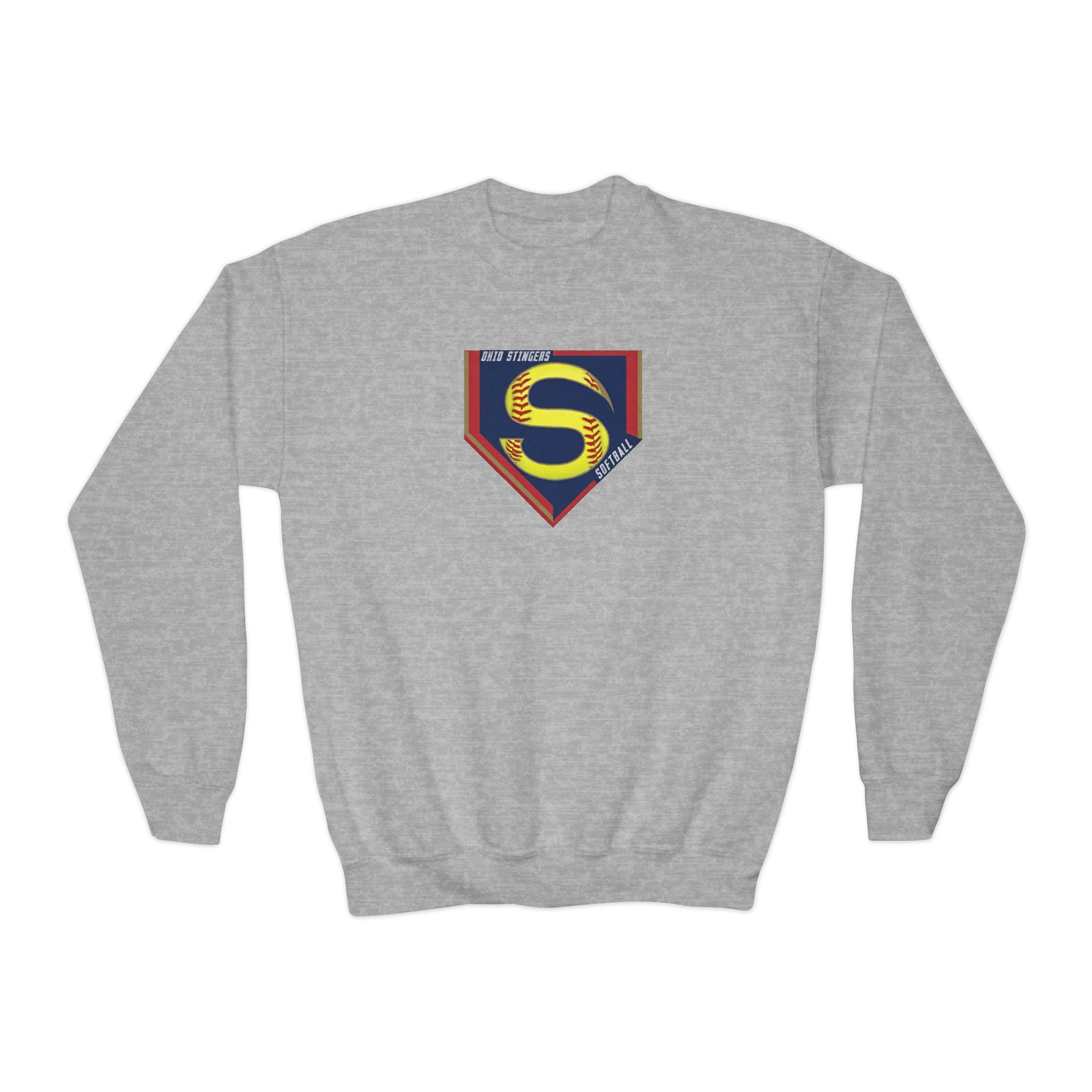 Youth Stingers Softball Logo Graphic Gildan Heavy Blend Sweatshirt
