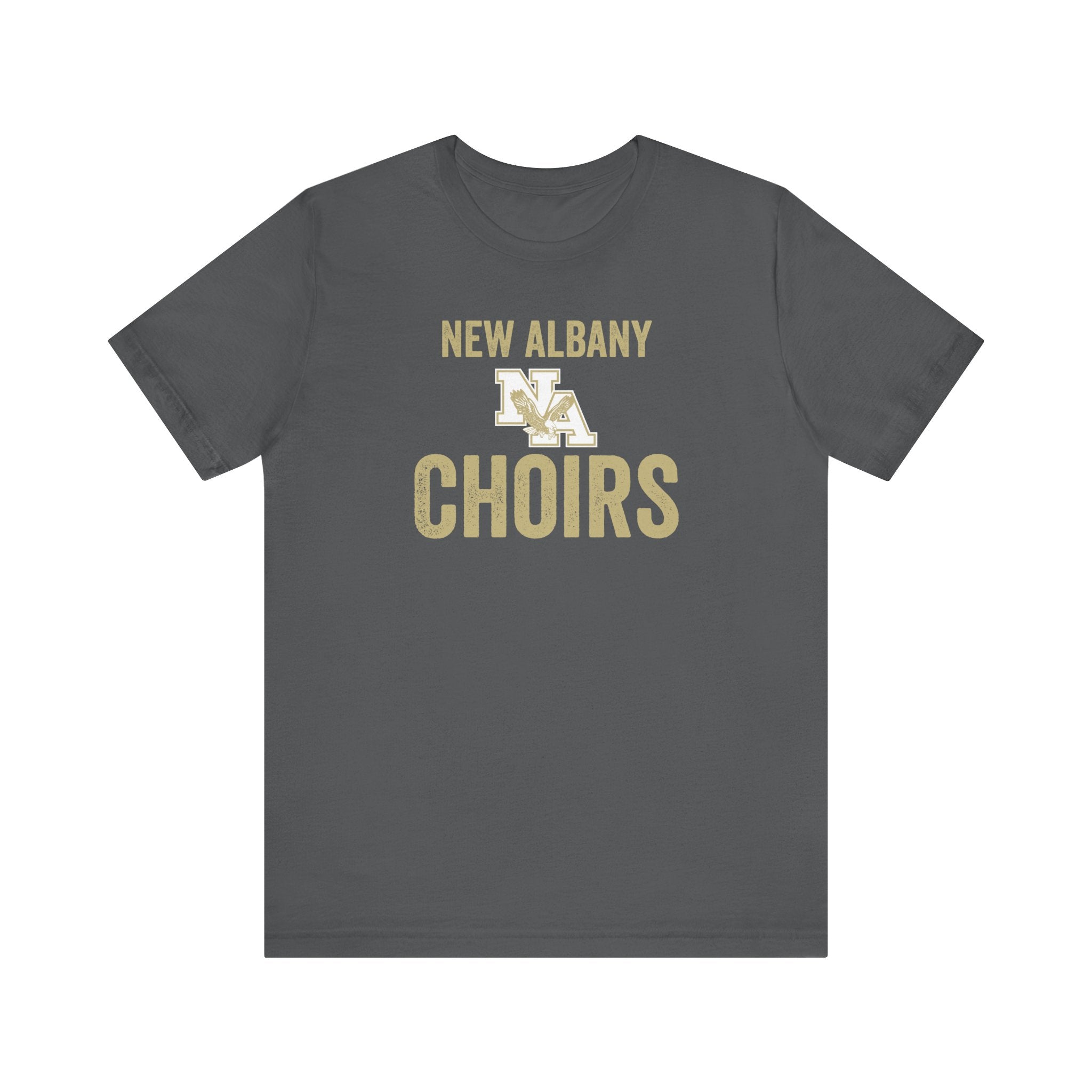 Adult Unisex Vintage Distressed New Albany Choirs Graphic Short Sleeve Soft Tee