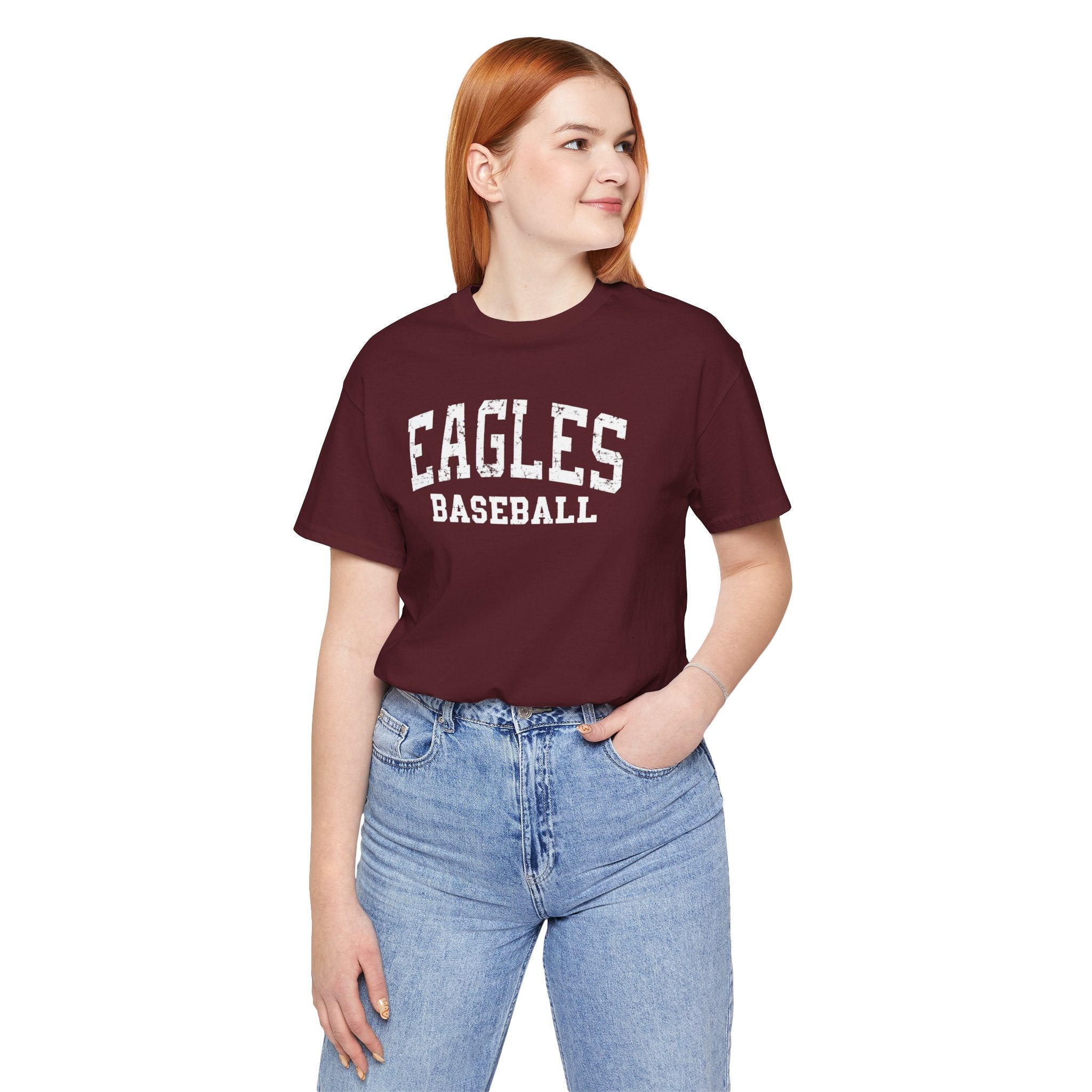 Adult Unisex New Albany Eagles Baseball Vintage Distressed Graphic Short Sleeve Soft Tee