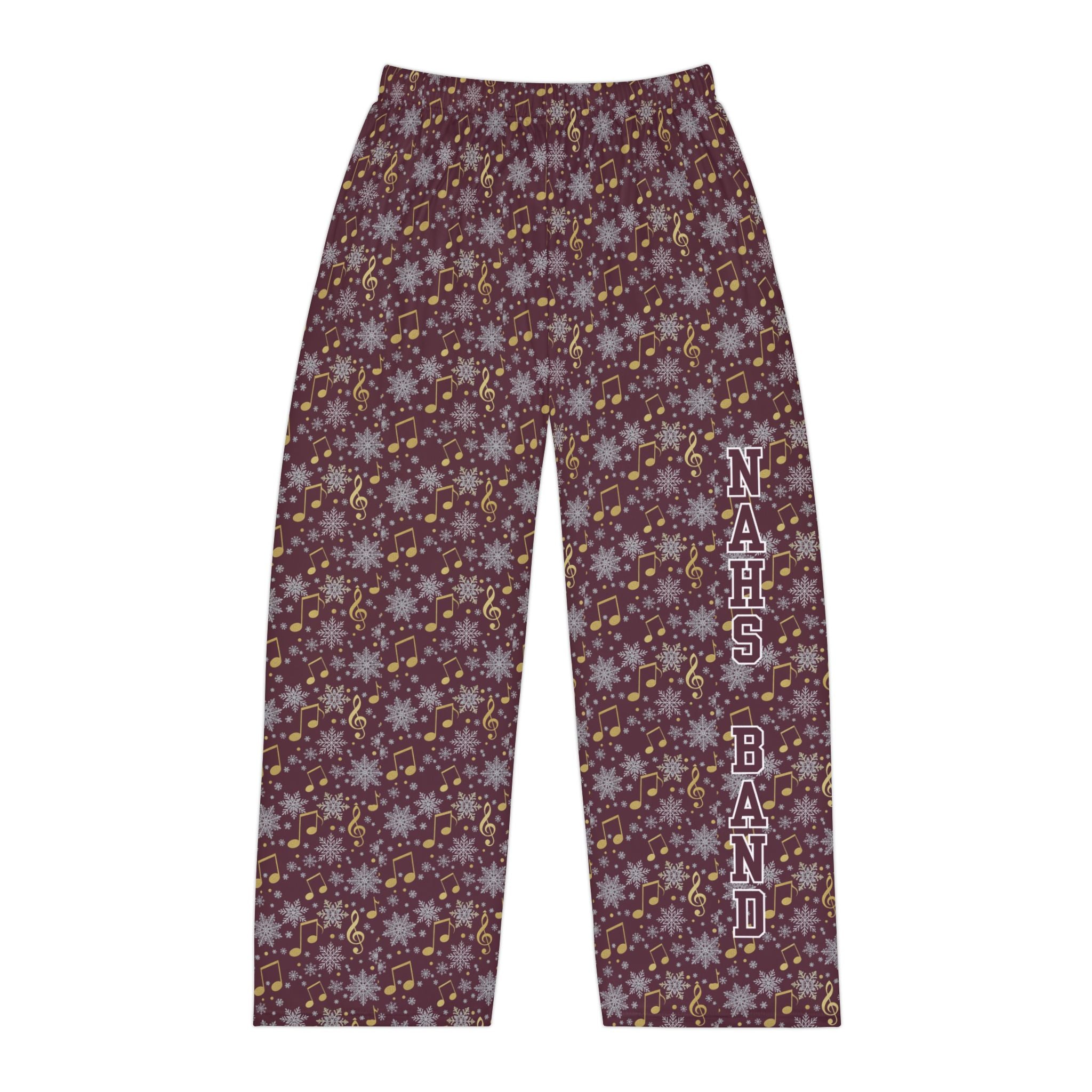 Men's NAHS Band Musical Snowflakes Pajama Pants