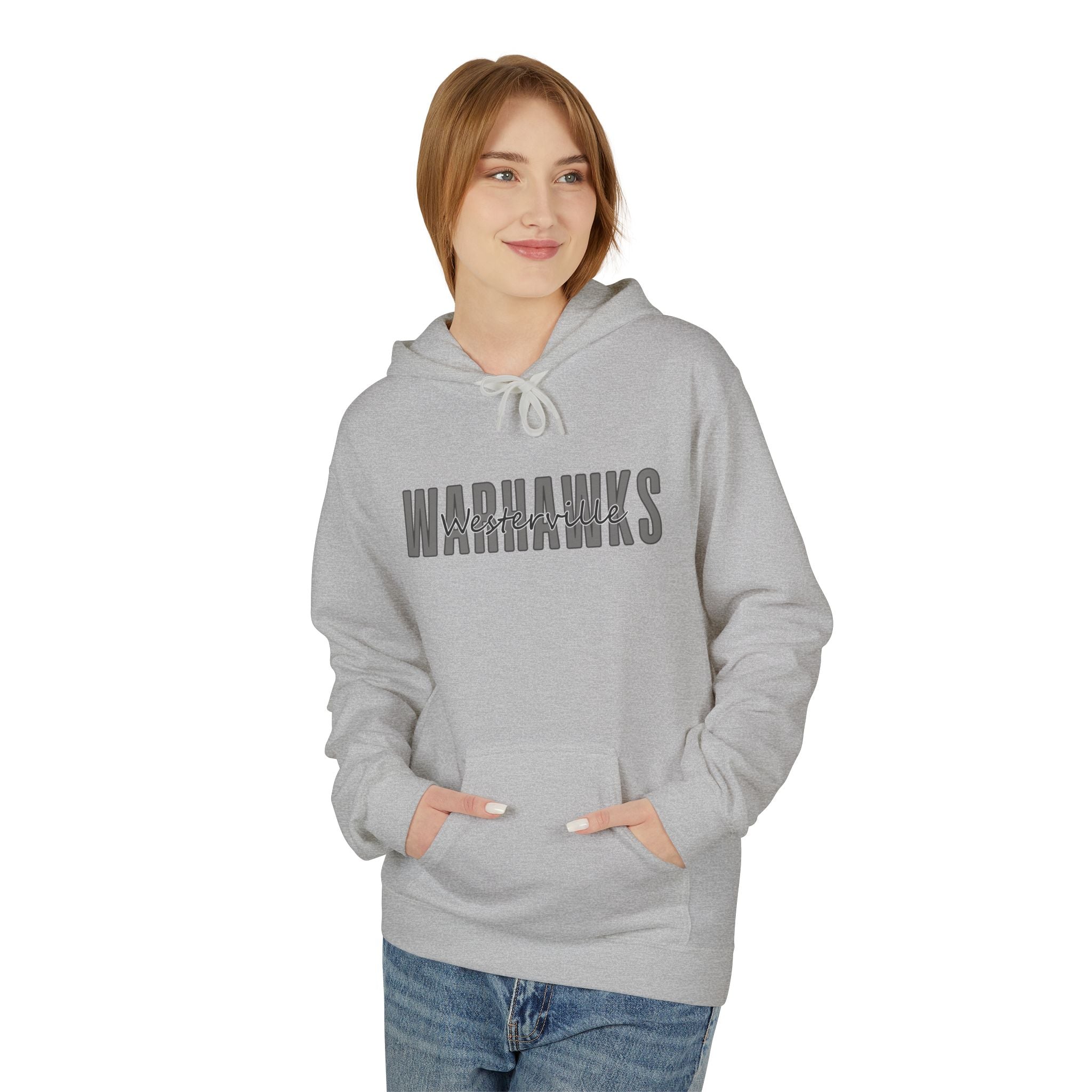 Adult Unisex Westerville Central Warhawks Spirit Script Graphic Soft Style Hoodie